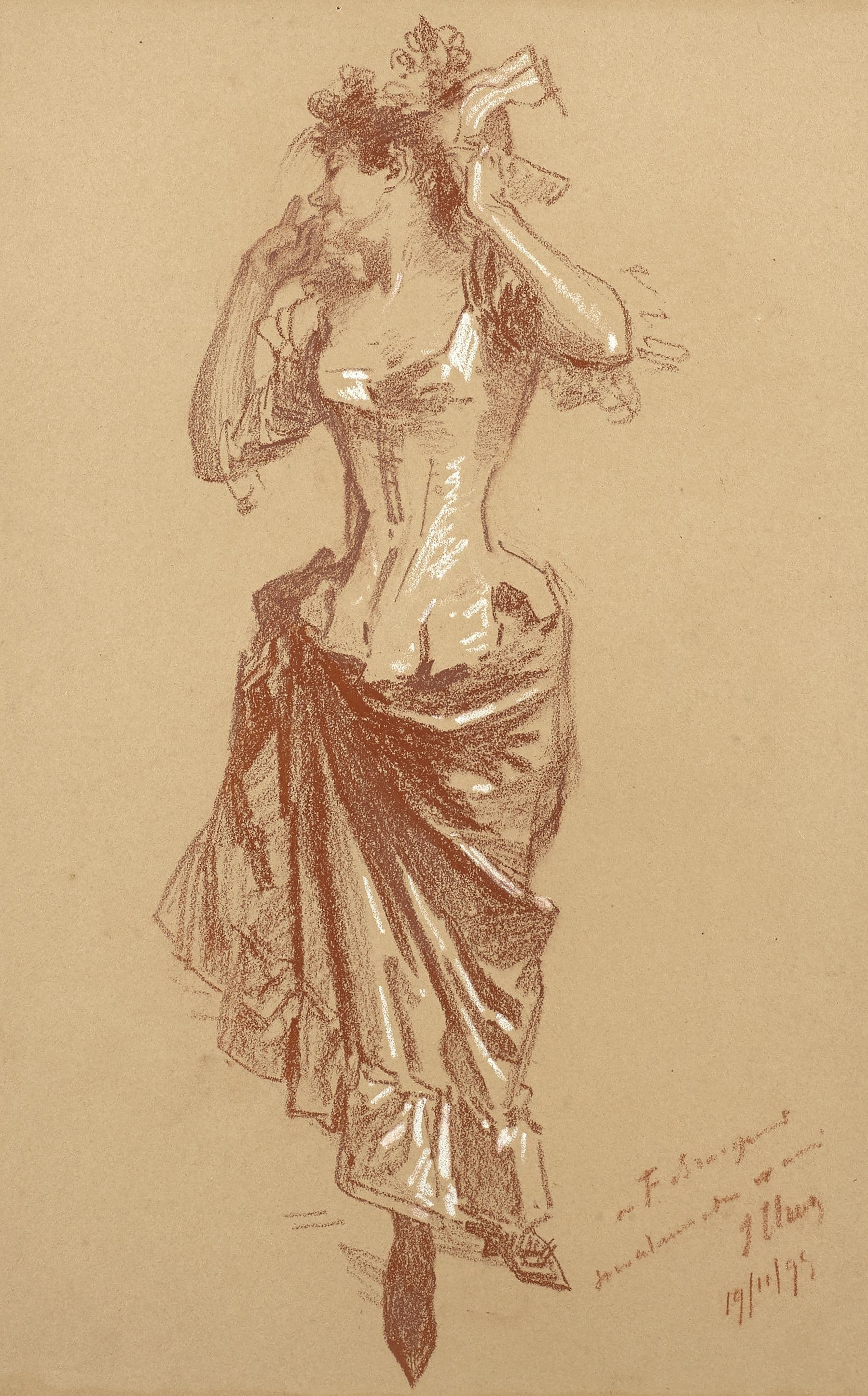 《舞者和穿衬裙的年轻女子》（Dancer and Young Woman in Petticoat）｜朱尔·谢雷 Jules Chéret｜不明