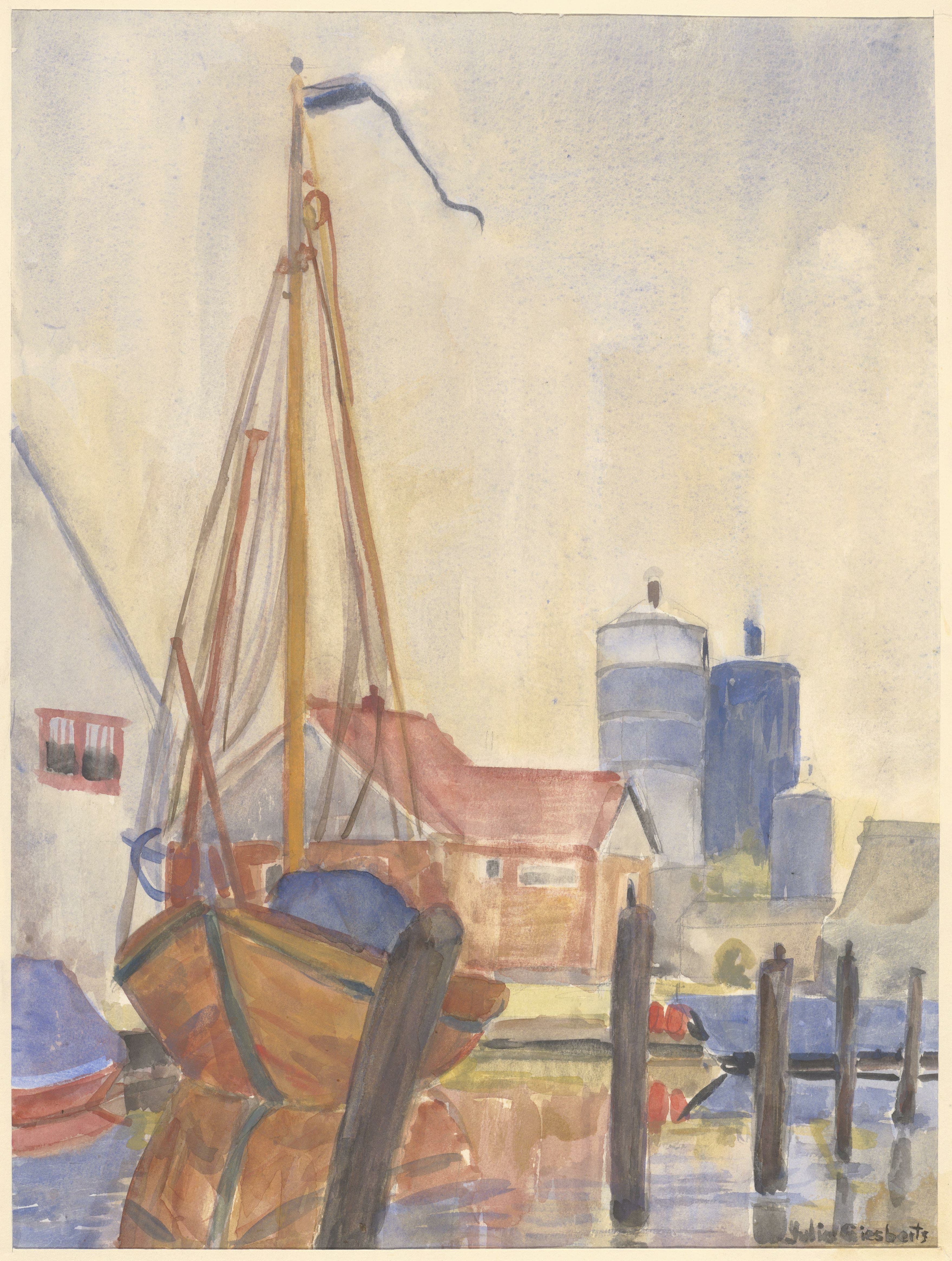 林瓦特 (Ringvaart) 经过阿斯米尔 (Aalsmeer)