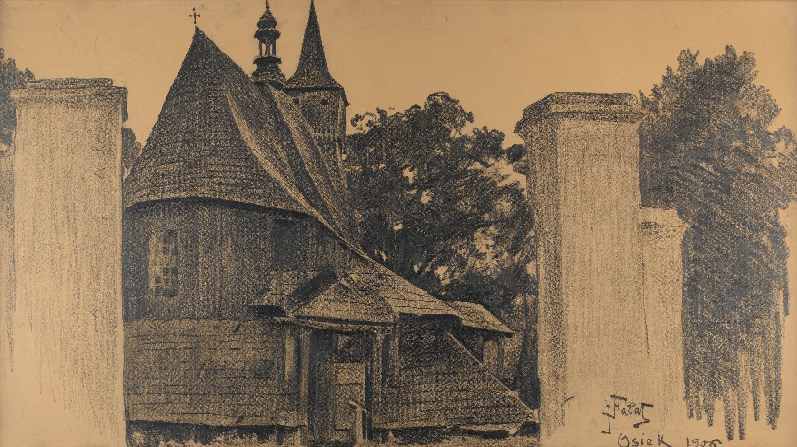 《奥谢克教堂》（Church in Osiek）｜尤利安·法瓦特 Julian Fałat｜1906
