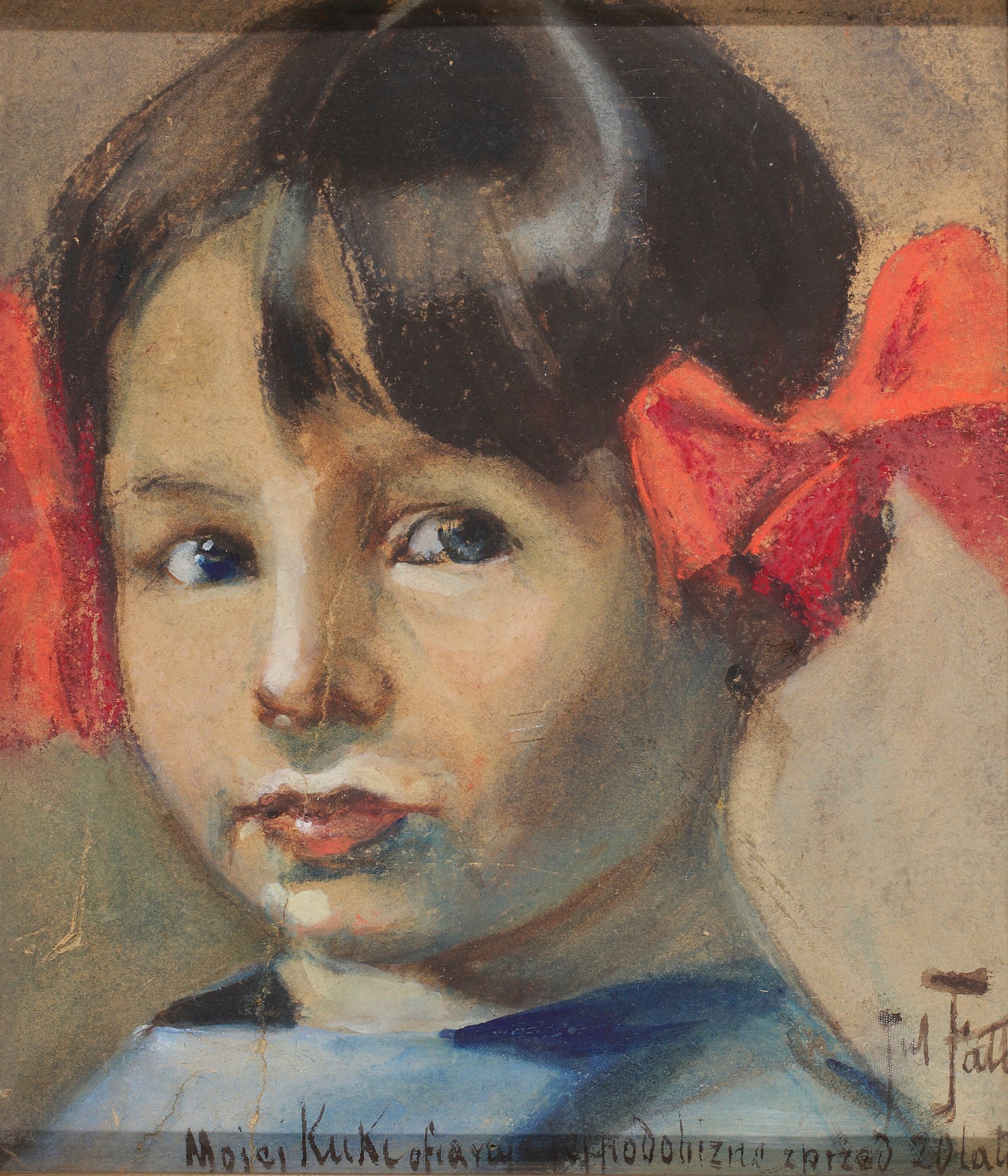 《女儿库卡肖像》（Portrait of daughter Kuka）｜尤利安·法瓦特 Julian Fałat｜1906
