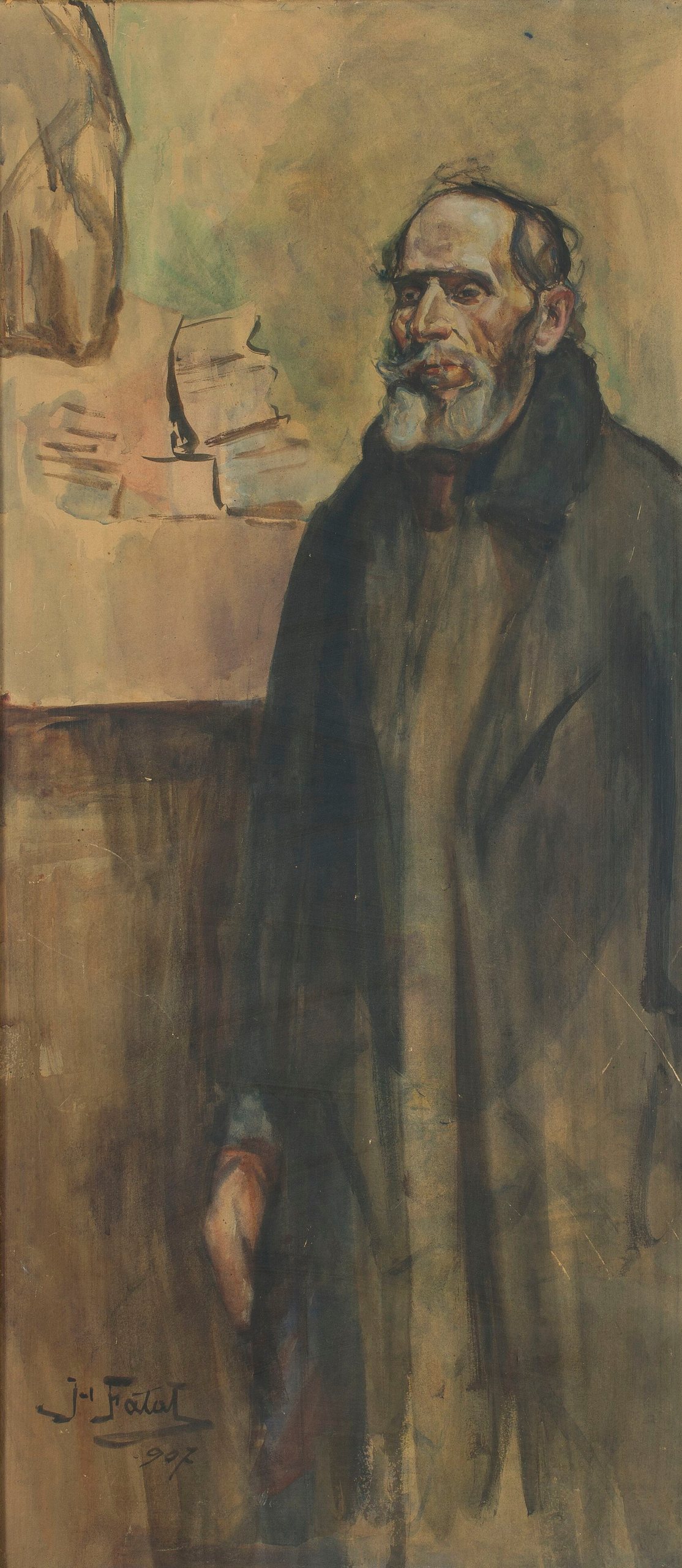 《兄弟肖像》（Portrait of brother）｜尤利安·法瓦特 Julian Fałat｜1907