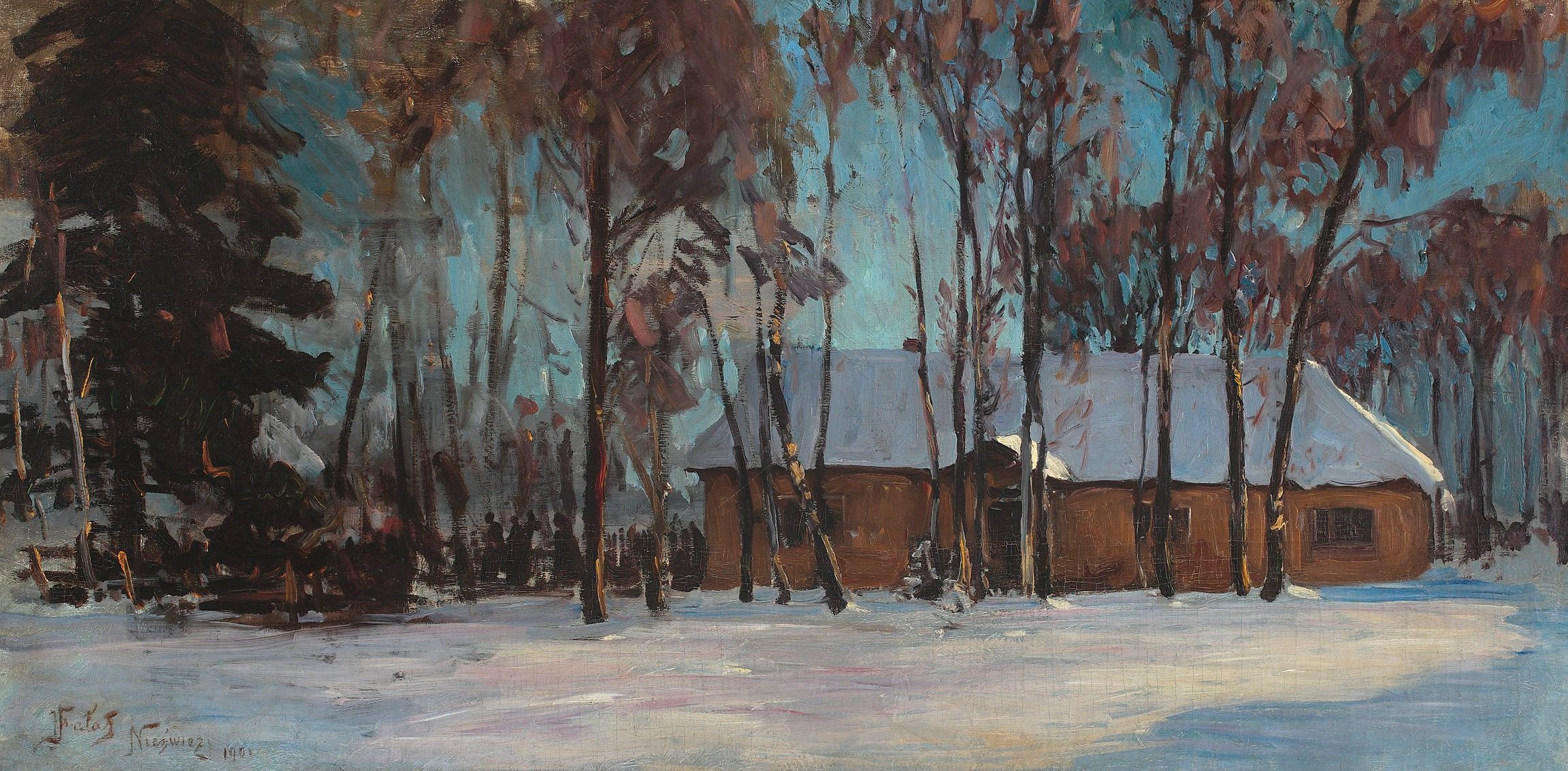 《涅斯维日小屋》（Cottage in Nesvizh）｜尤利安·法瓦特 Julian Fałat｜1901