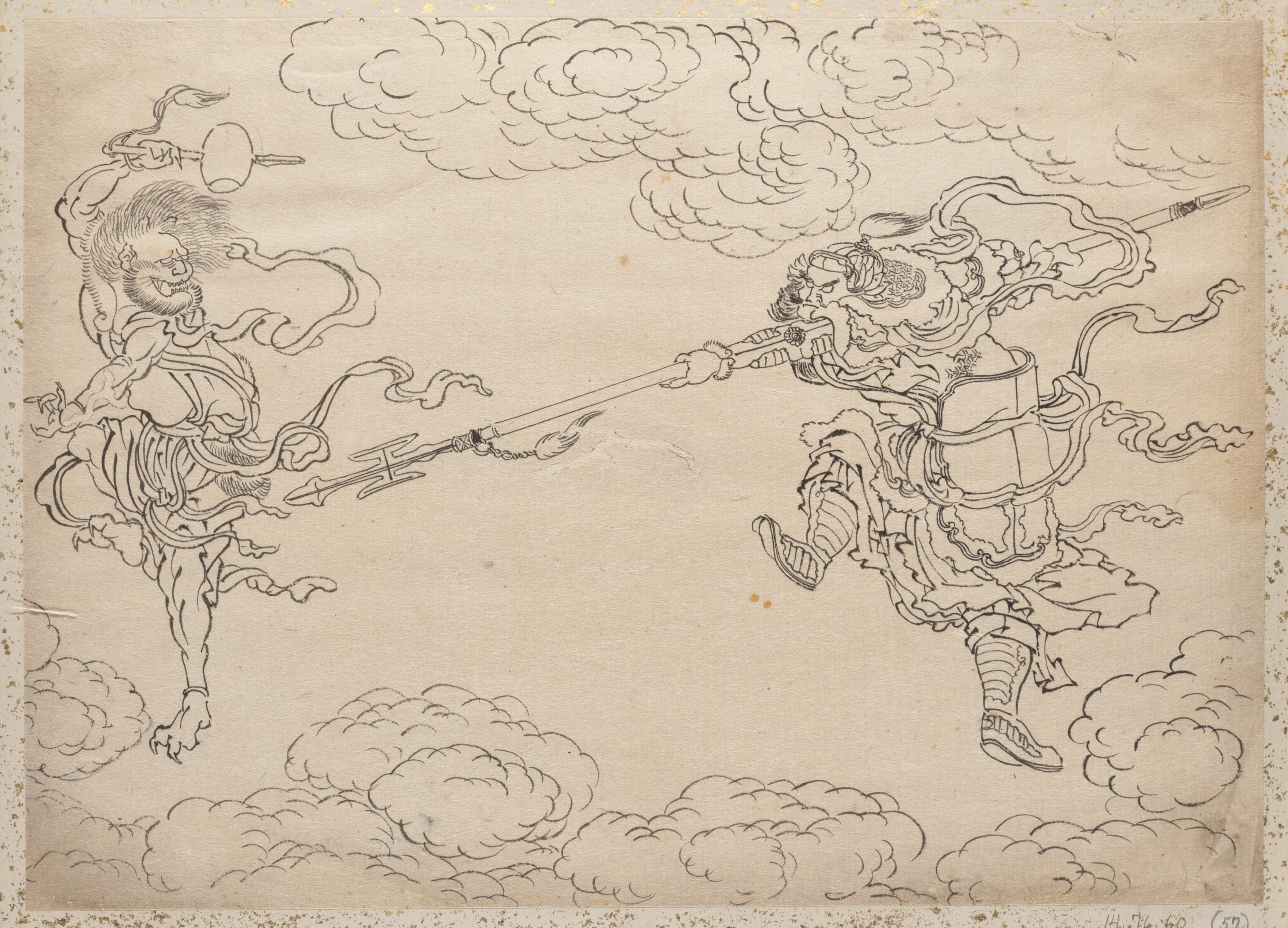 《《葛饰北斋及其弟子素描册》第57图》（Album of Sketches by Katsushika Hokusai and His Disciples Pl.57）｜葛饰北斋 Katsushika Hokusai｜19th century