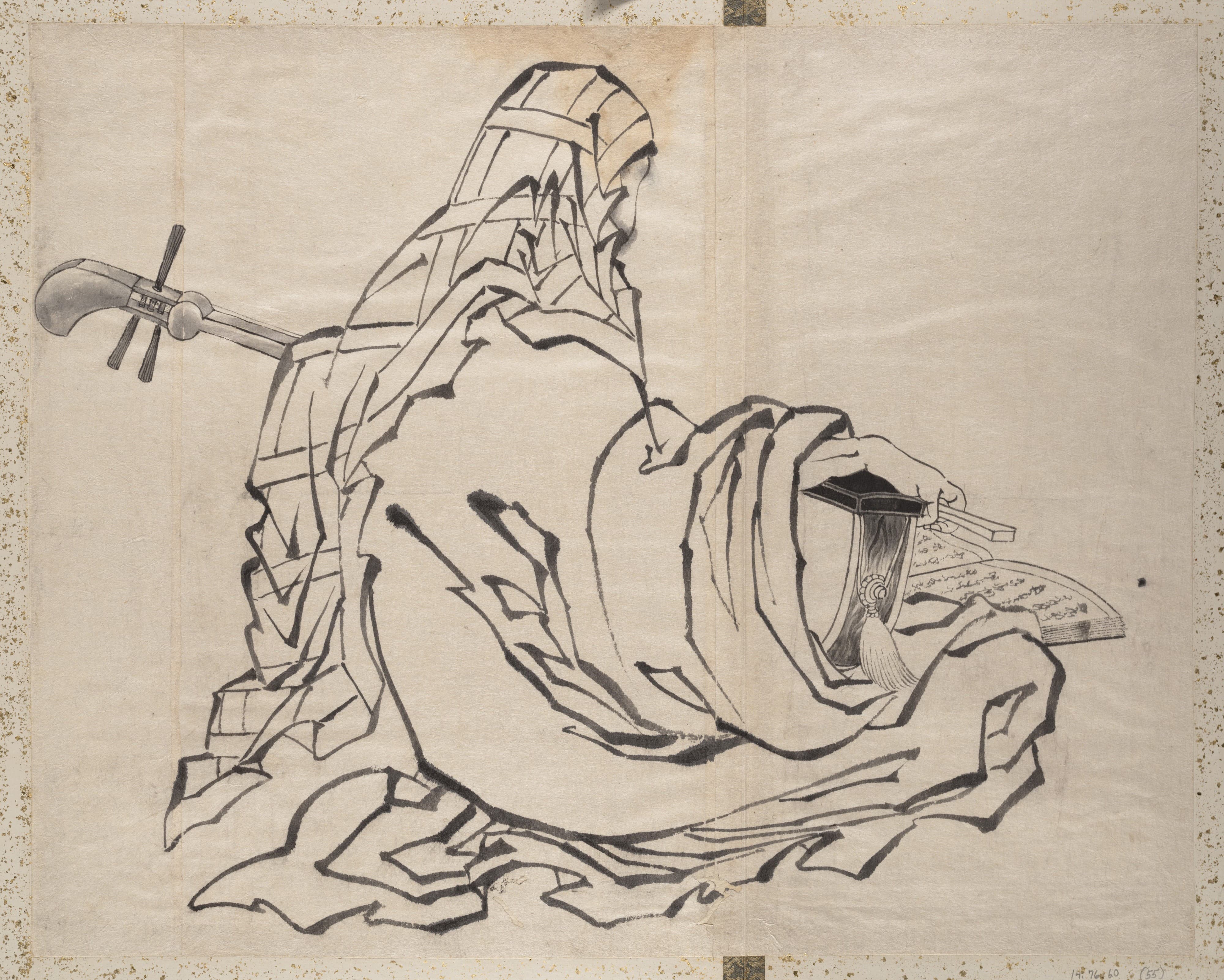 《《葛饰北斋及其弟子素描册》第55图》（Album of Sketches by Katsushika Hokusai and His Disciples Pl.55）｜葛饰北斋 Katsushika Hokusai｜19th century