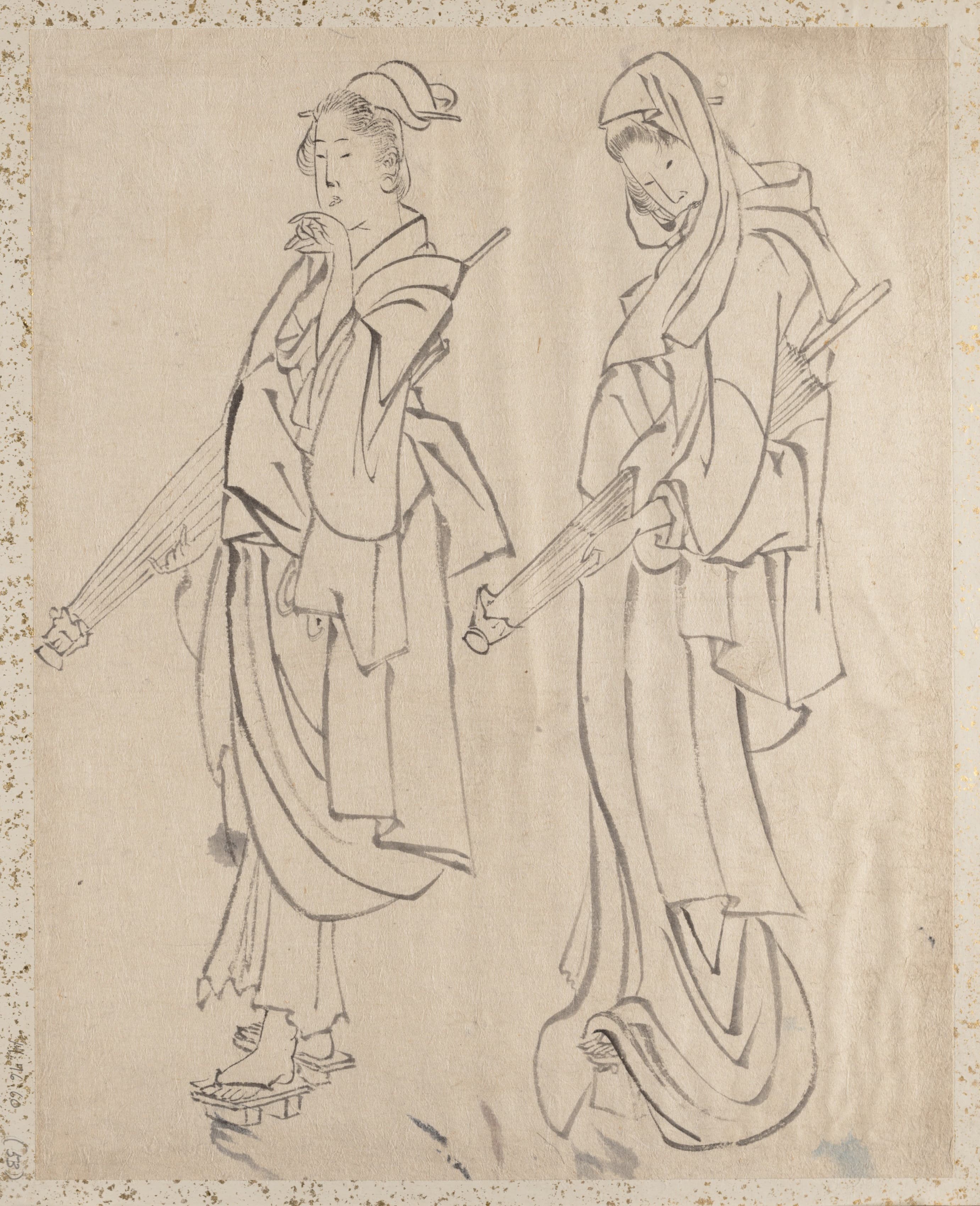 《《葛饰北斋及其弟子素描册》第53图》（Album of Sketches by Katsushika Hokusai and His Disciples Pl.53）｜葛饰北斋 Katsushika Hokusai｜19th century