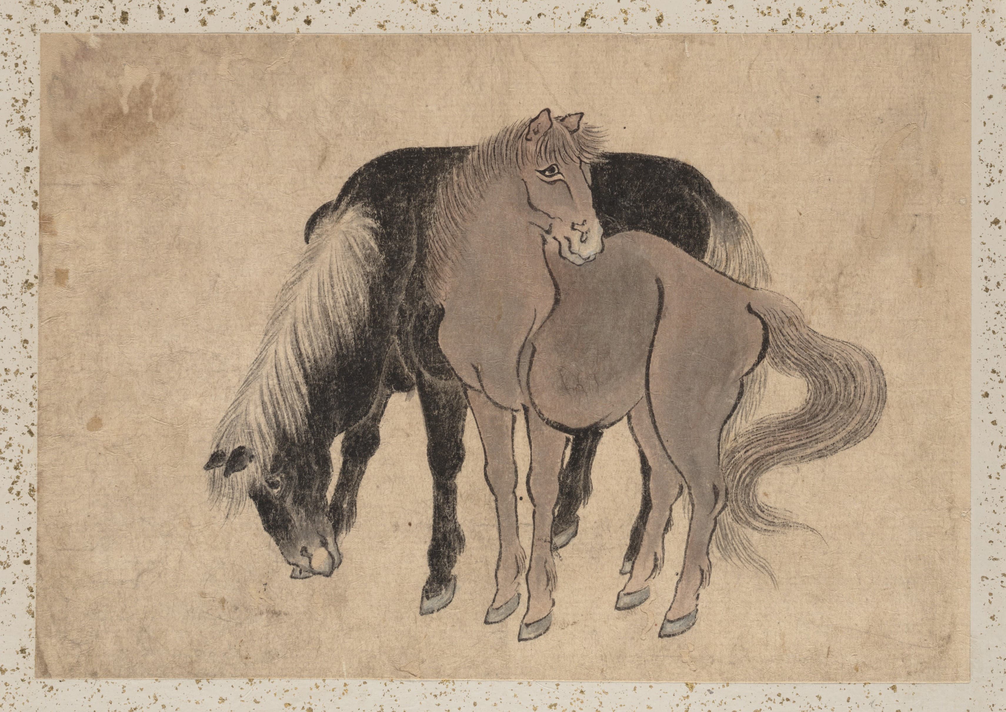 《《葛饰北斋及其弟子素描册》第48图》（Album of Sketches by Katsushika Hokusai and His Disciples Pl.48）｜葛饰北斋 Katsushika Hokusai｜19th century