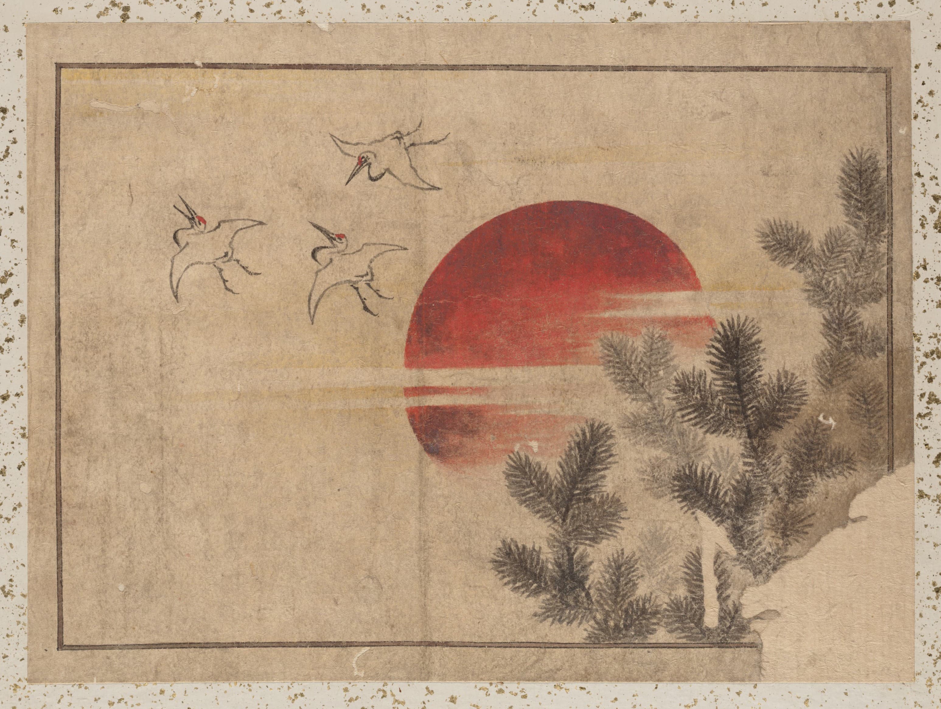 《《葛饰北斋及其弟子素描册》第46图》（Album of Sketches by Katsushika Hokusai and His Disciples Pl.46）｜葛饰北斋 Katsushika Hokusai｜19th century