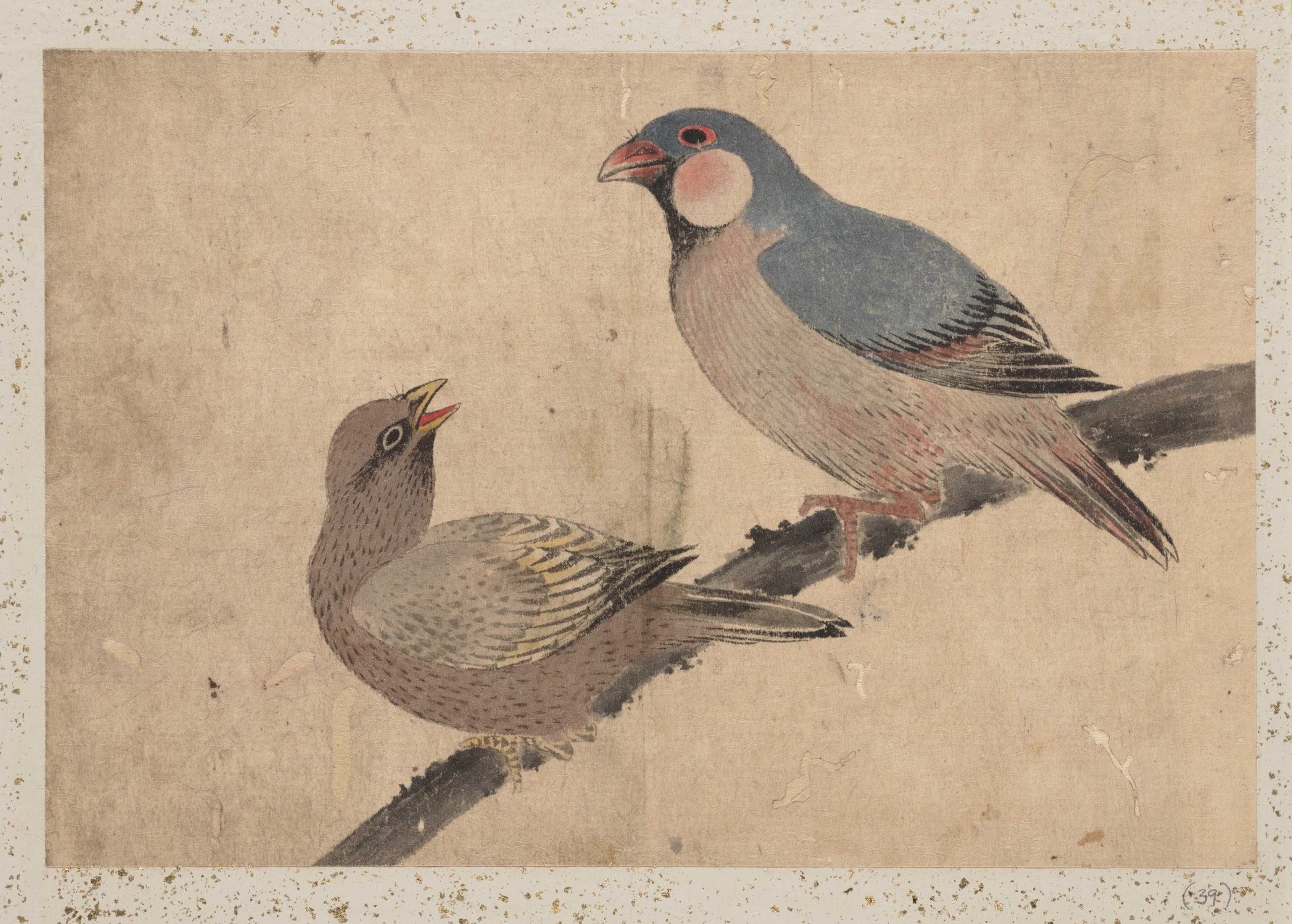 《《葛饰北斋及其弟子素描册》第39图》（Album of Sketches by Katsushika Hokusai and His Disciples Pl.39）｜葛饰北斋 Katsushika Hokusai｜19th century