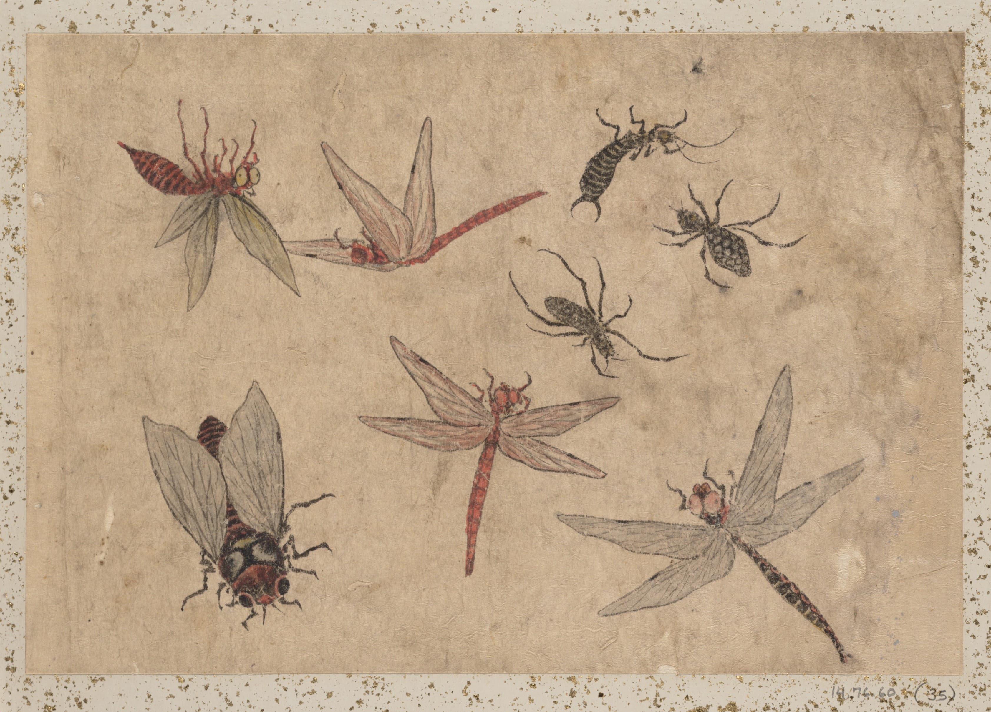 《《葛饰北斋及其弟子素描册》第35图》（Album of Sketches by Katsushika Hokusai and His Disciples Pl.35）｜葛饰北斋 Katsushika Hokusai｜19th century