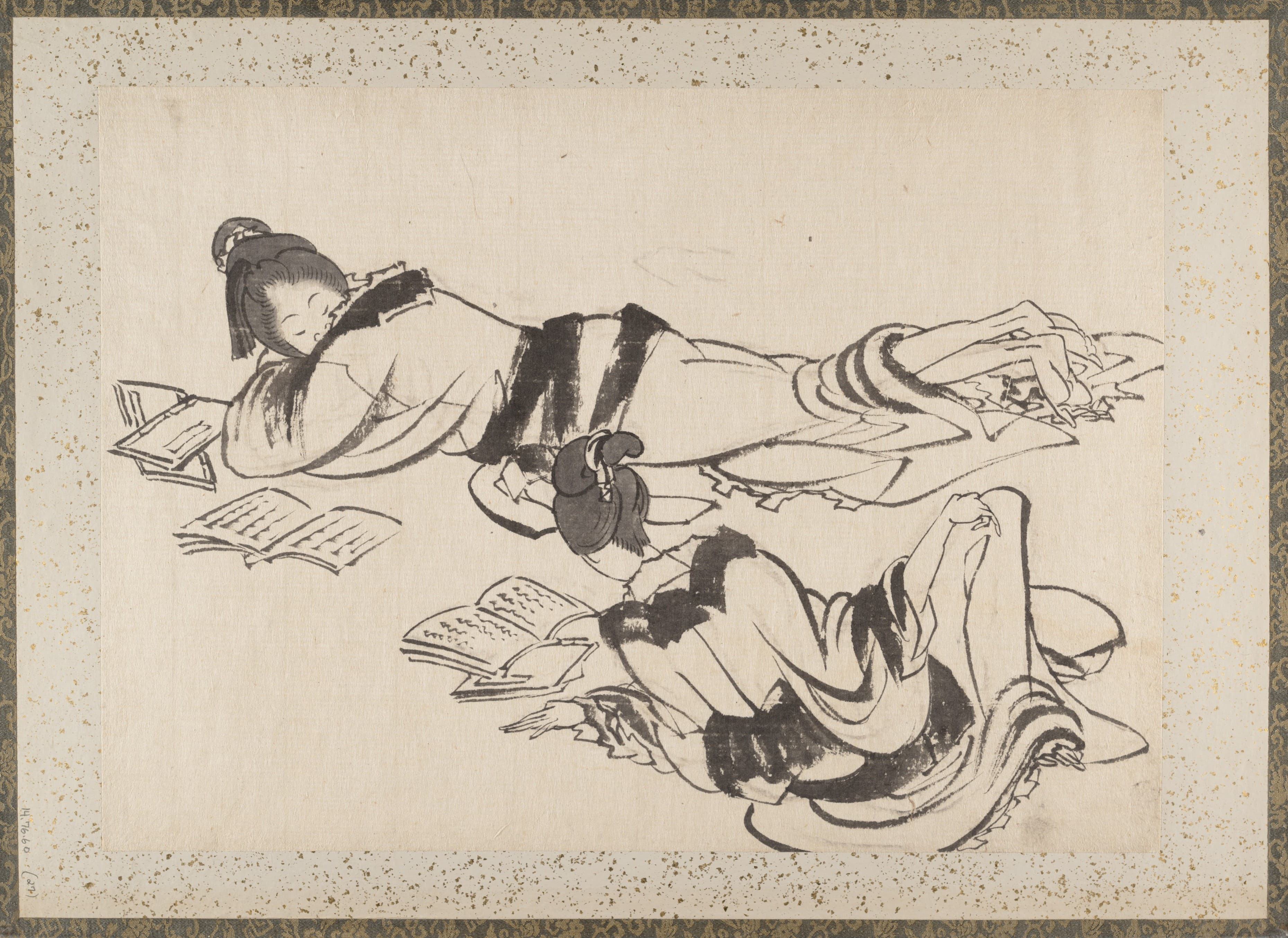 《《葛饰北斋及其弟子素描册》第27图》（Album of Sketches by Katsushika Hokusai and His Disciples Pl.27）｜葛饰北斋 Katsushika Hokusai｜19th century