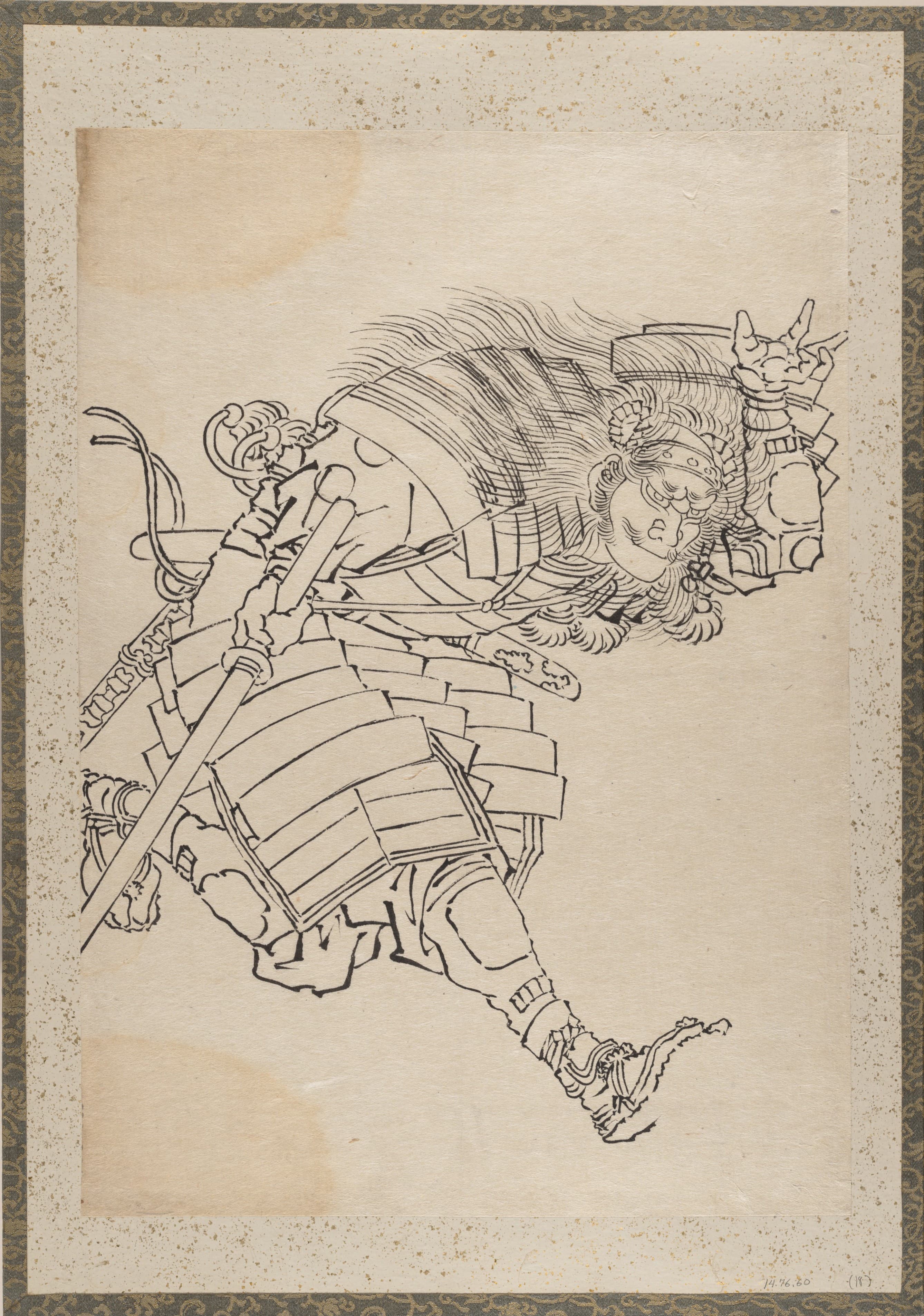 《《葛饰北斋及其弟子素描册》第18图》（Album of Sketches by Katsushika Hokusai and His Disciples Pl.18）｜葛饰北斋 Katsushika Hokusai｜19th century