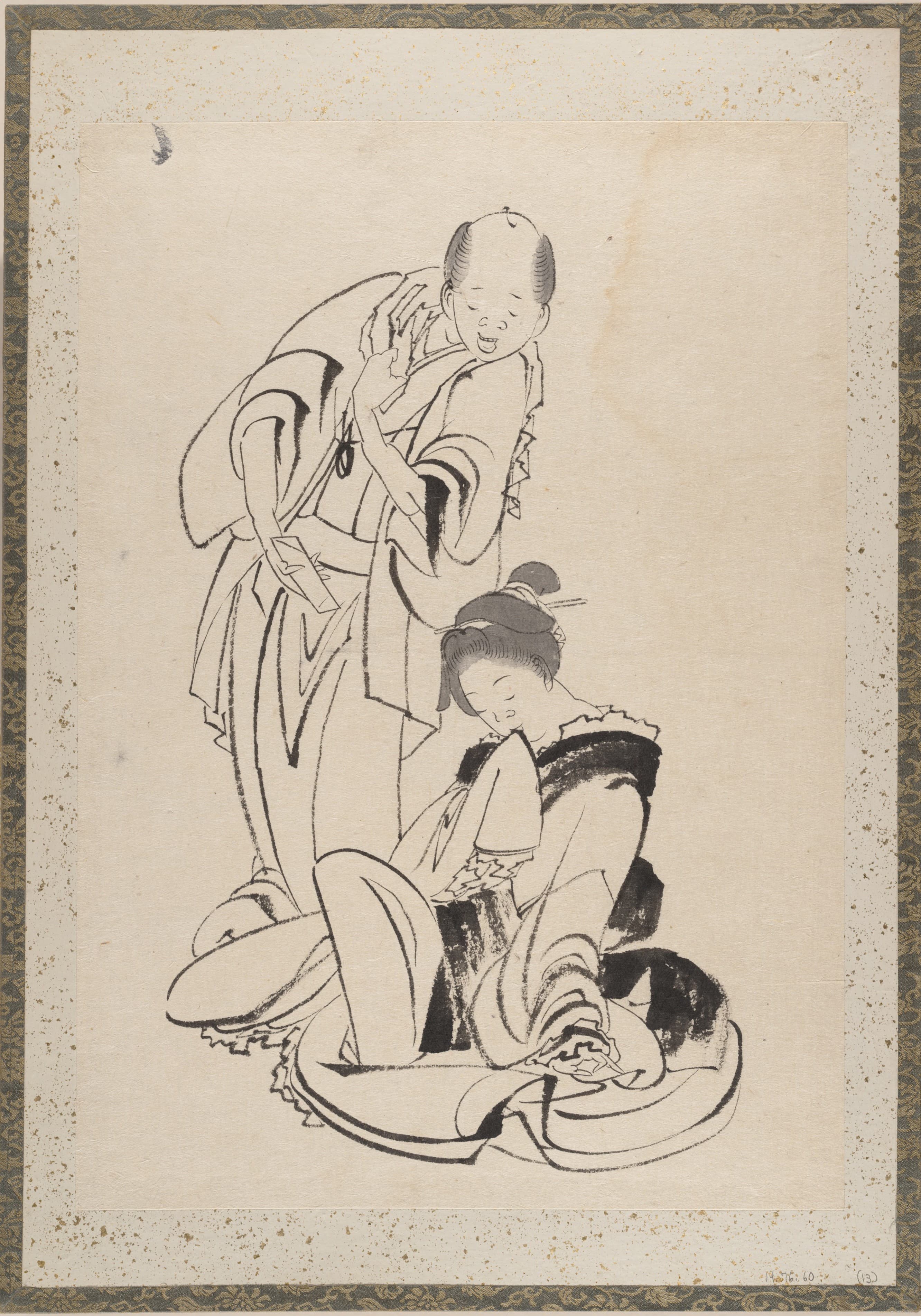 《《葛饰北斋及其弟子素描册》第13图》（Album of Sketches by Katsushika Hokusai and His Disciples Pl.13）｜葛饰北斋 Katsushika Hokusai｜19th century