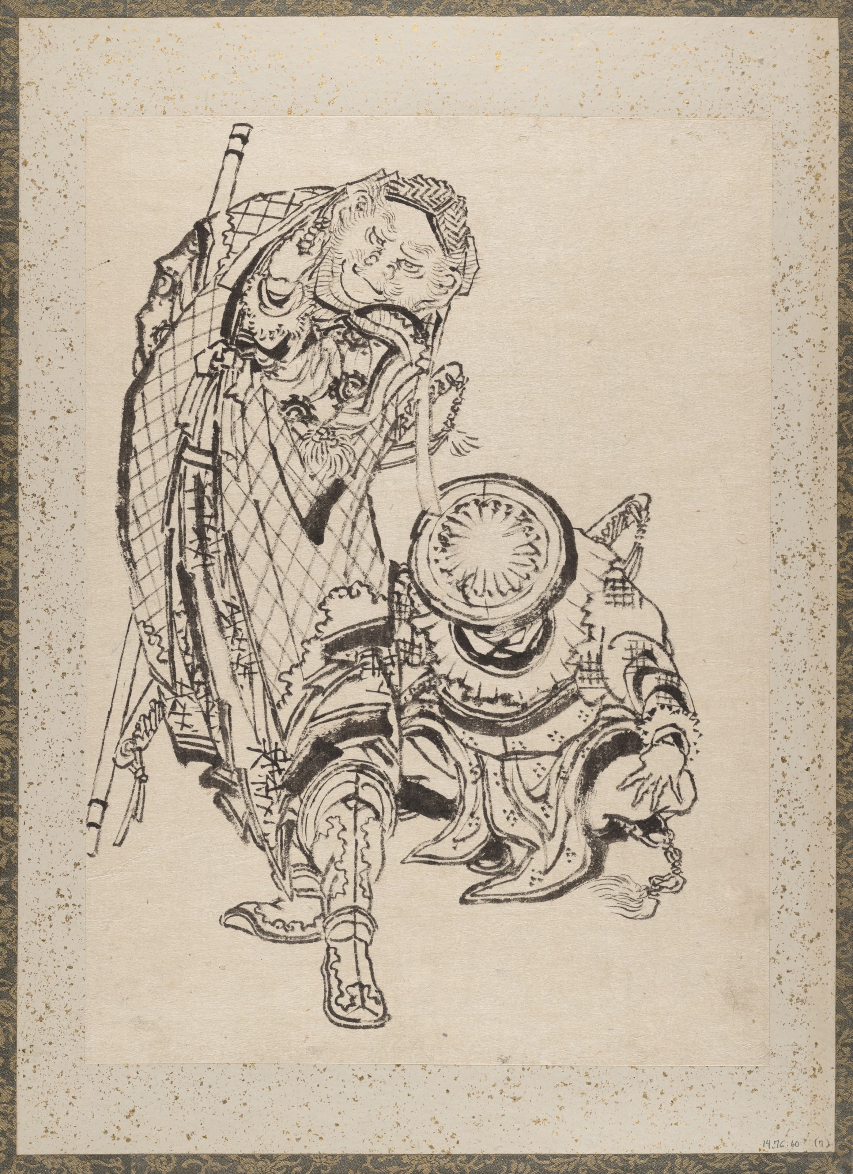 《《葛饰北斋及其弟子素描册》第7图》（Album of Sketches by Katsushika Hokusai and His Disciples Pl.07）｜葛饰北斋 Katsushika Hokusai｜19th century