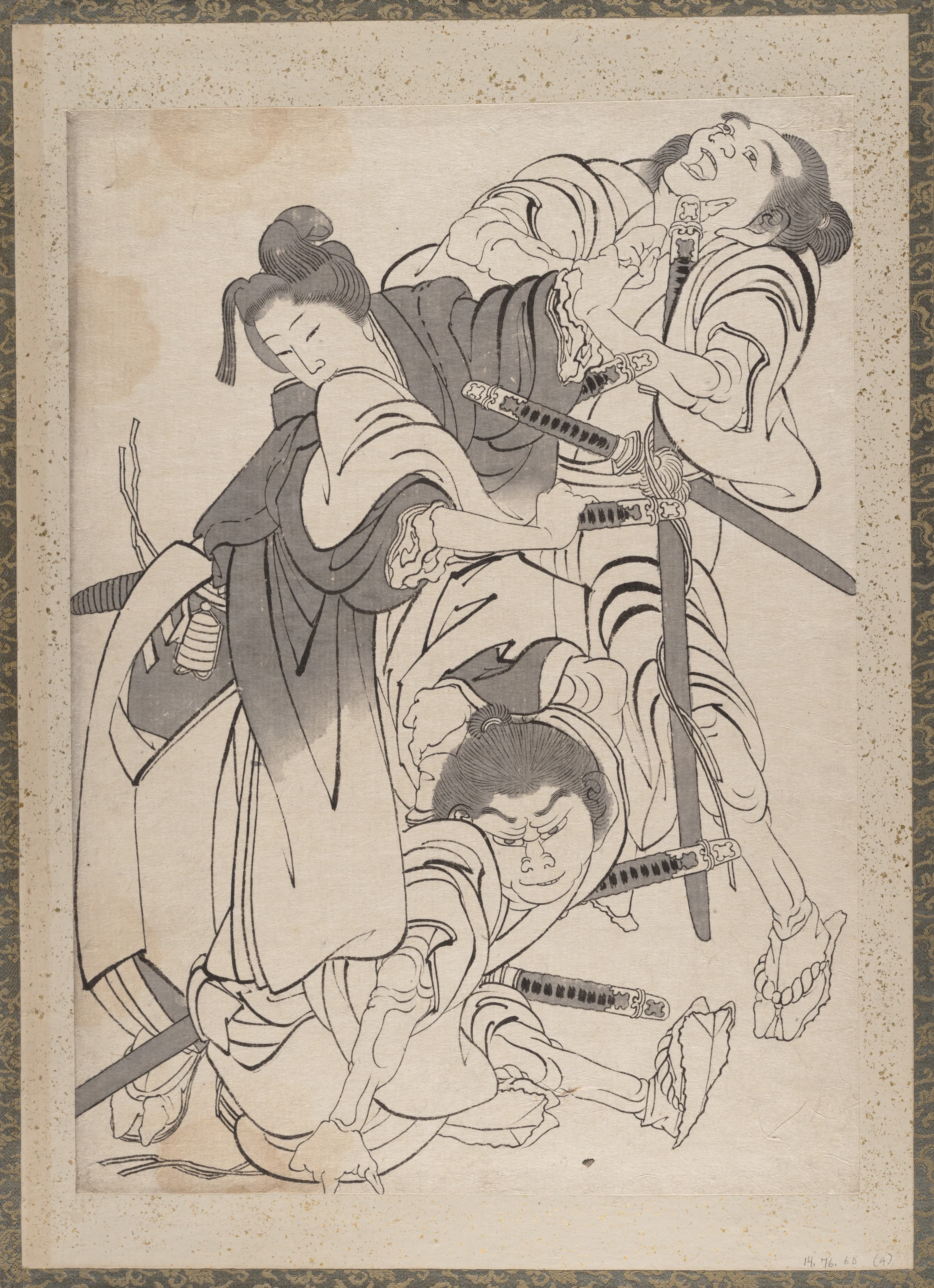 《《葛饰北斋及其弟子素描册》第4图》（Album of Sketches by Katsushika Hokusai and His Disciples Pl.04）｜葛饰北斋 Katsushika Hokusai｜19th century