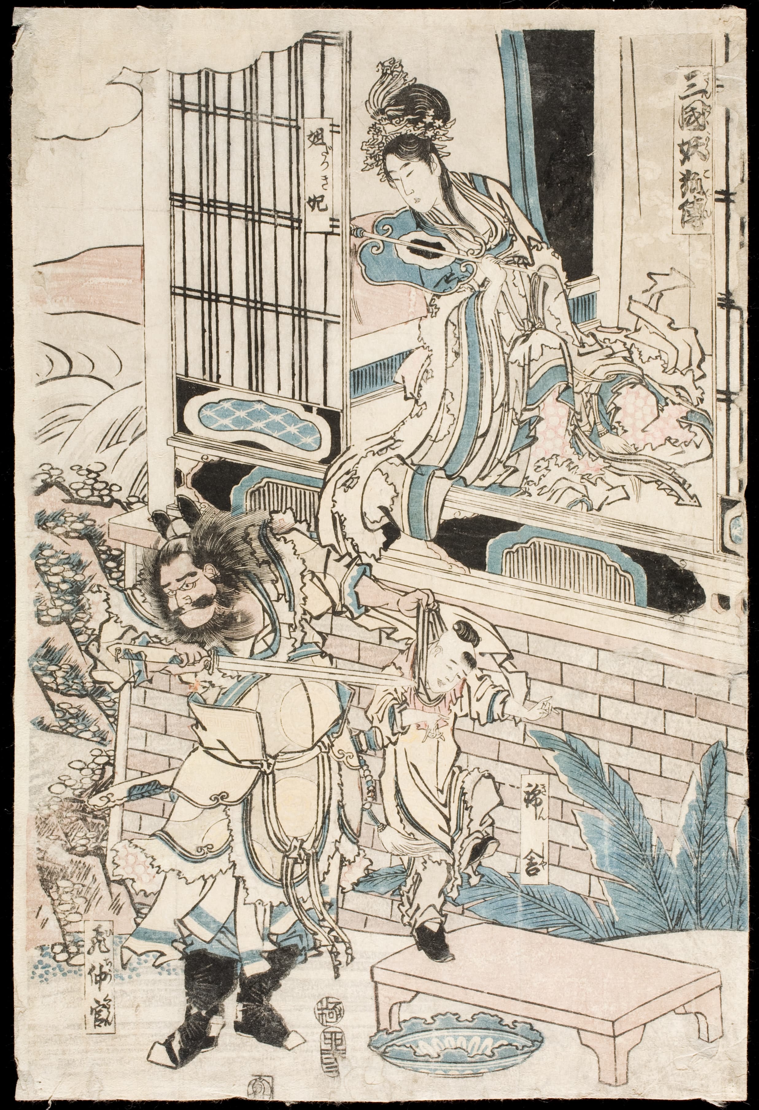 《中国纣王宫殿》（The Palace of King Zhou of China）｜葛饰北斋 Katsushika Hokusai｜1807