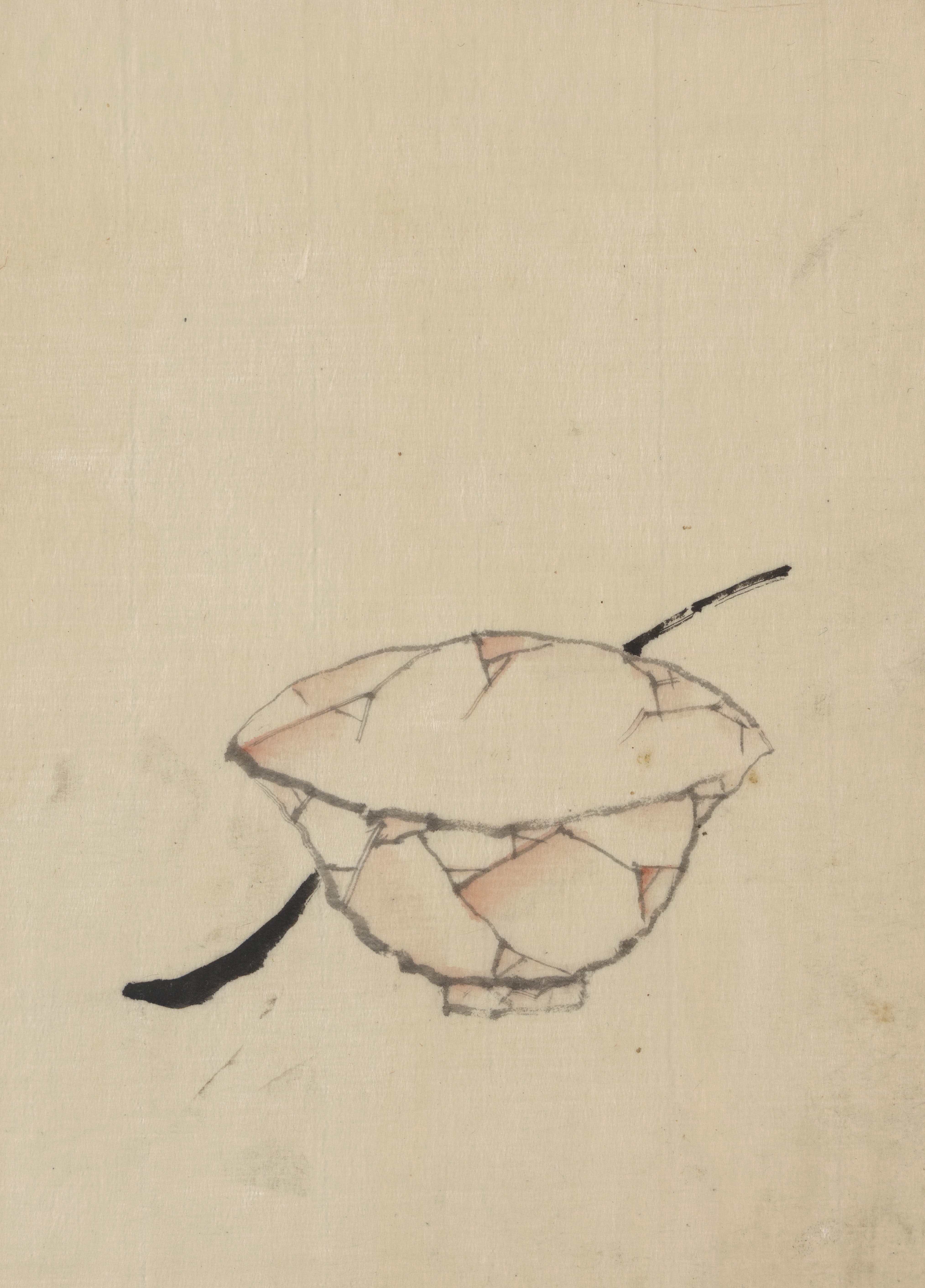 《一个碗，一个勺子》（A bowl with a spoon）｜葛饰北斋 Katsushika Hokusai｜1830-1850