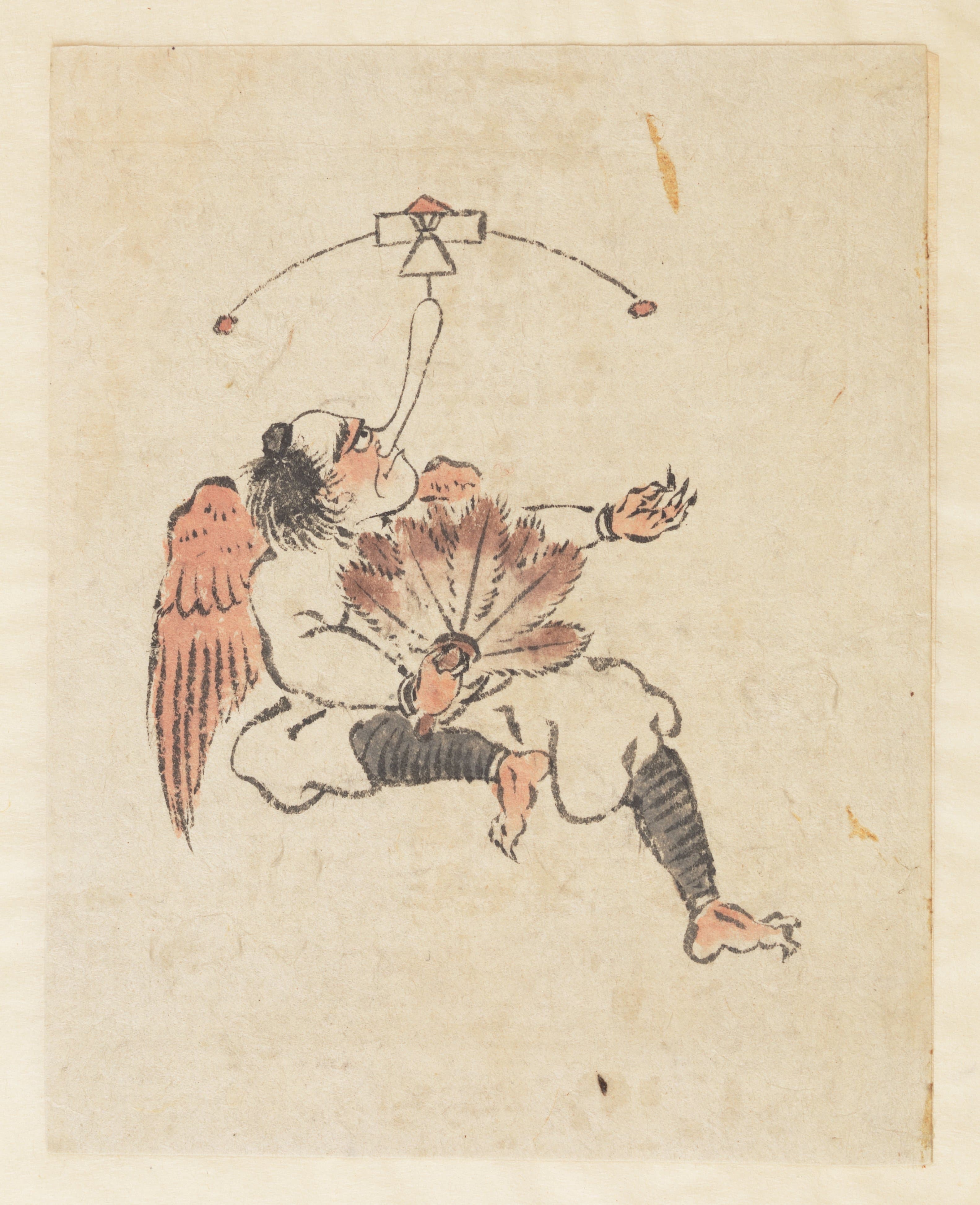 《天狗》（Tengu）｜葛饰北斋 Katsushika Hokusai｜19世纪