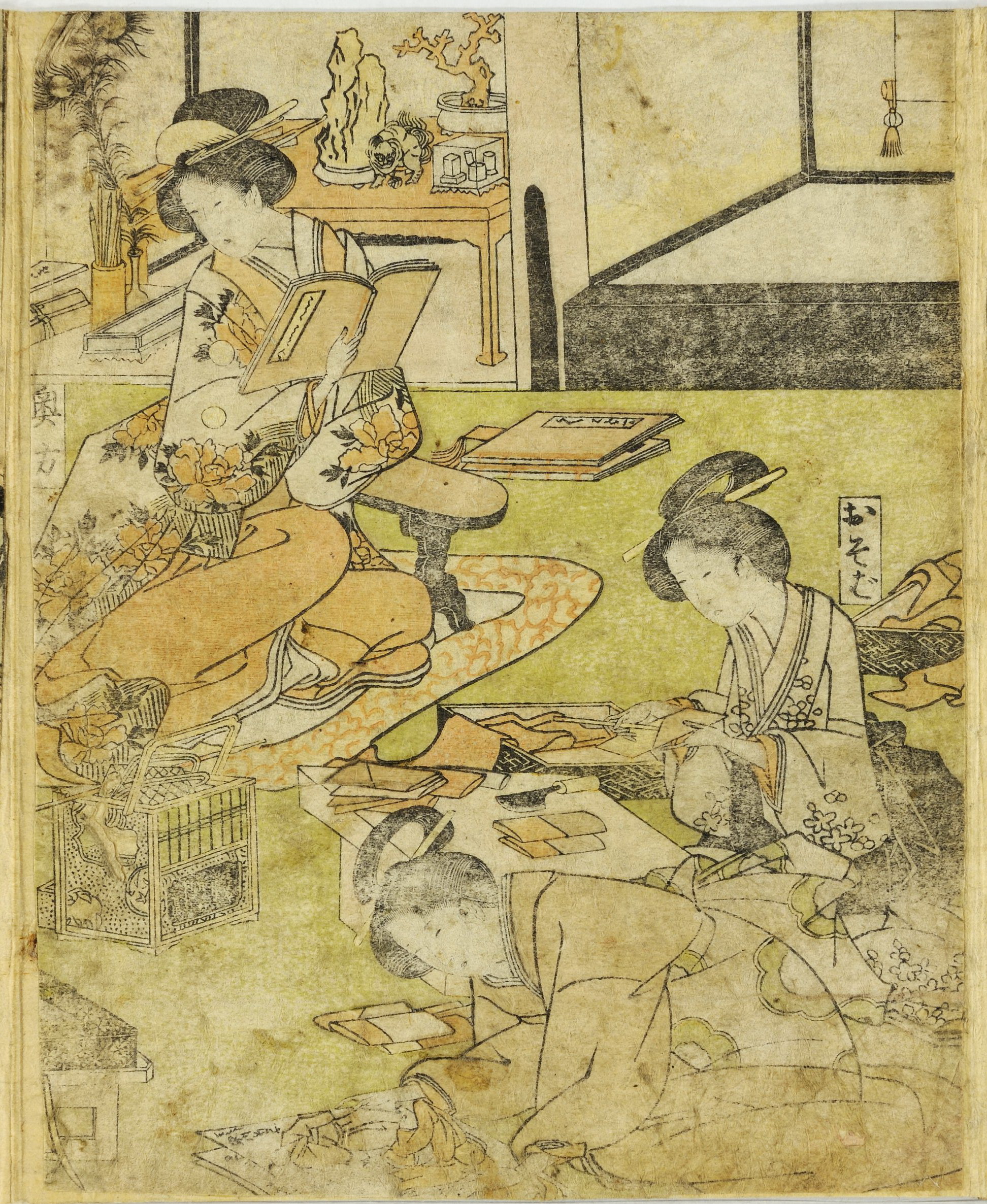 《女性职业 (3)》（Professions of women (3)）｜葛饰北斋 Katsushika Hokusai｜不明