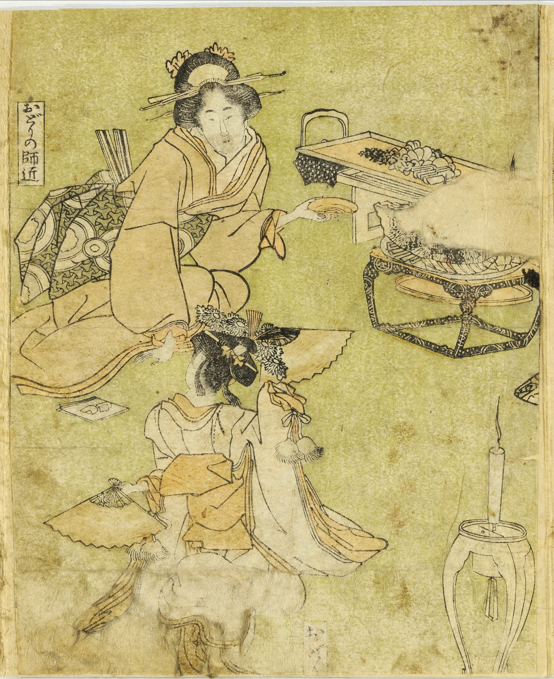 《女性职业 (4)》（Professions of women (4)）｜葛饰北斋 Katsushika Hokusai｜不明