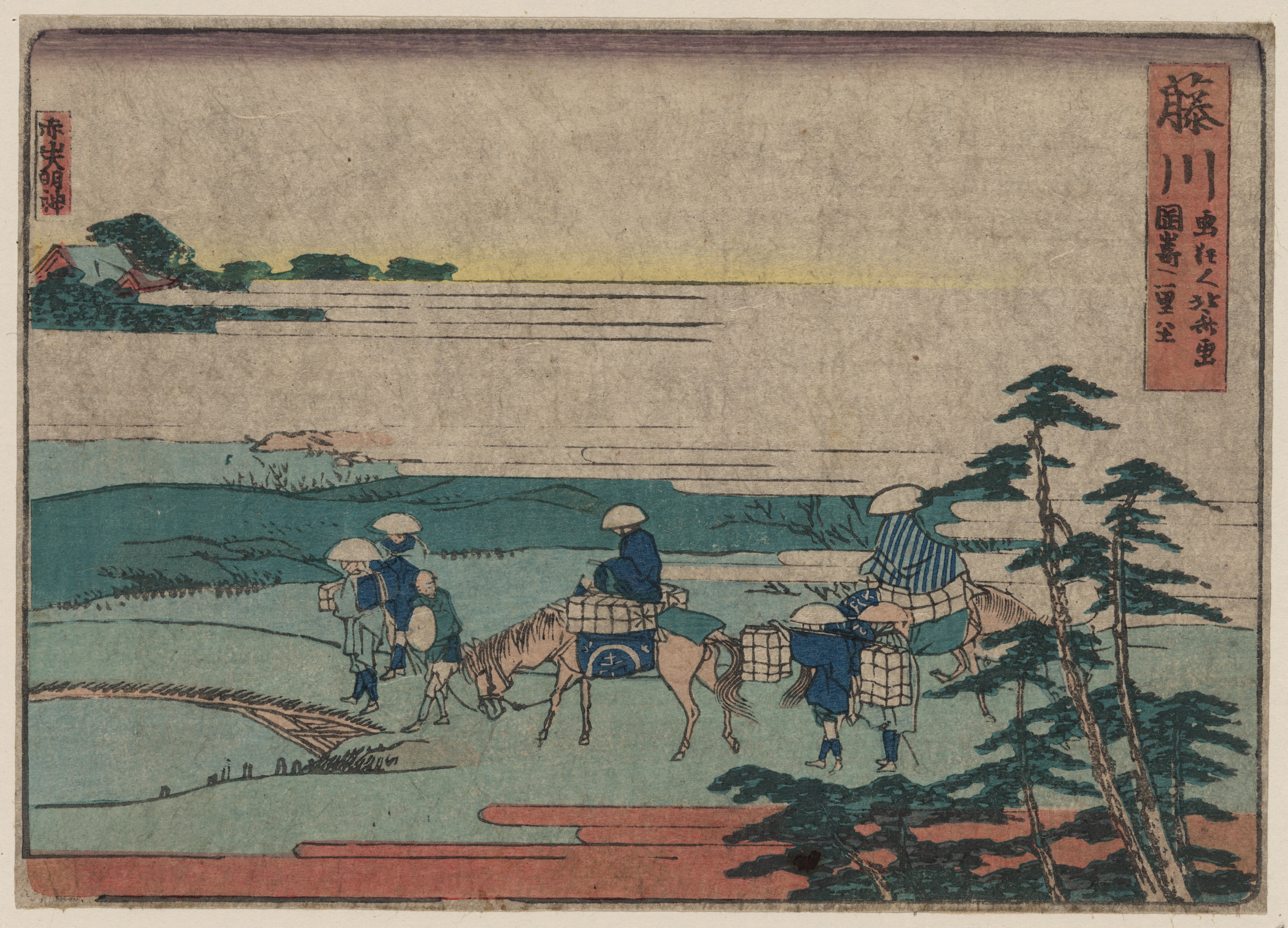 《第三十八站 – 富士川》（38th Station - Fujikawa）｜葛饰北斋 Katsushika Hokusai｜1804