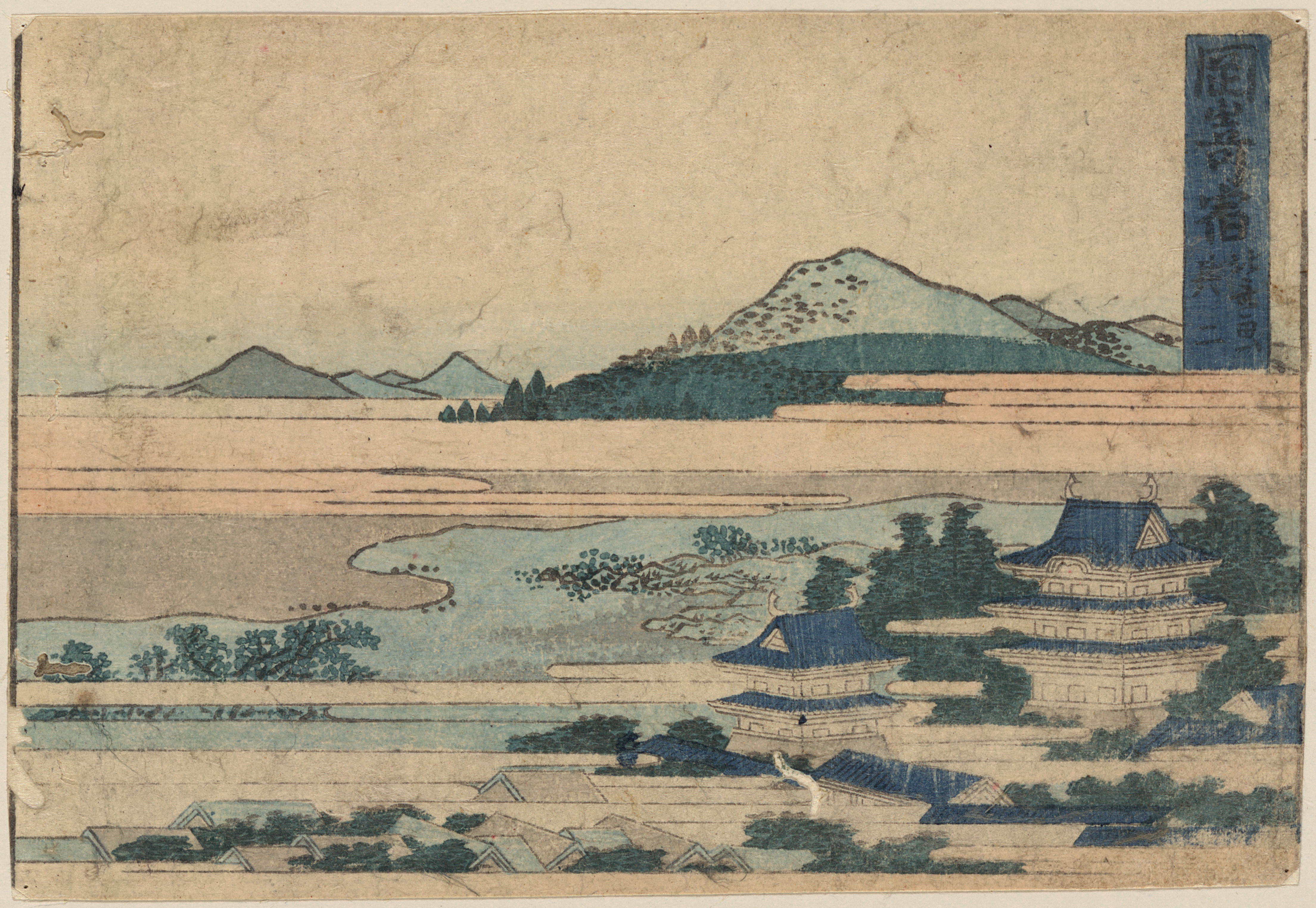 《站 39 – 冈崎》（Station 39 - Okazaki）｜葛饰北斋 Katsushika Hokusai｜1804