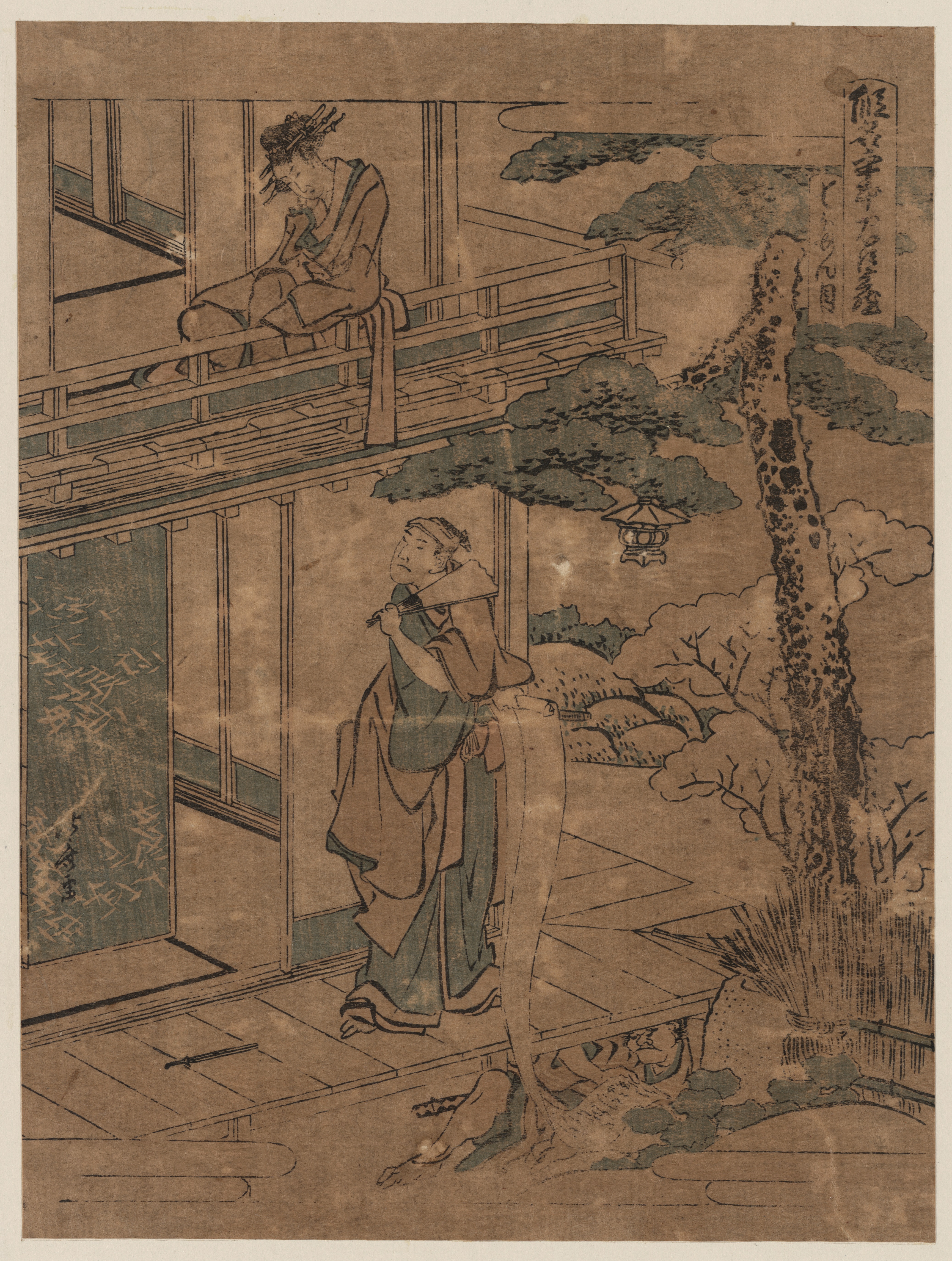 《第7幕 七段目》（Act 7 Shichidanme）｜葛饰北斋 Katsushika Hokusai｜1804-1812