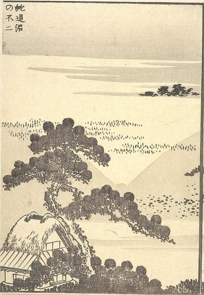《《富岳百景》第101图：难以捉摸的富士山表 1（版本1）》（101. The Elusiveness of Mount Fuji Sheet 1 (Variant 1)）｜葛饰北斋 Katsushika Hokusai｜1835-1847