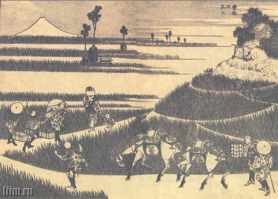 《《富岳百景》第030图：富士山。丰收》（30.Mount Fuji. Good harvest）｜葛饰北斋 Katsushika Hokusai｜1835-1847