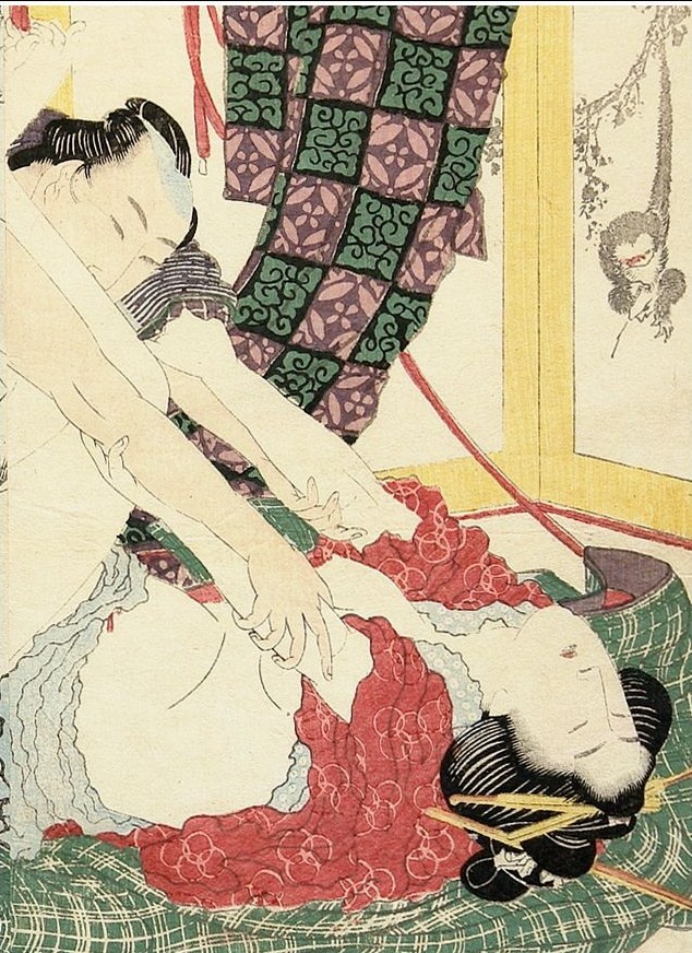 《性感玩具约1814片段2》（Sexy toy 约 1814 fragment 2）｜葛饰北斋 Katsushika Hokusai｜1814