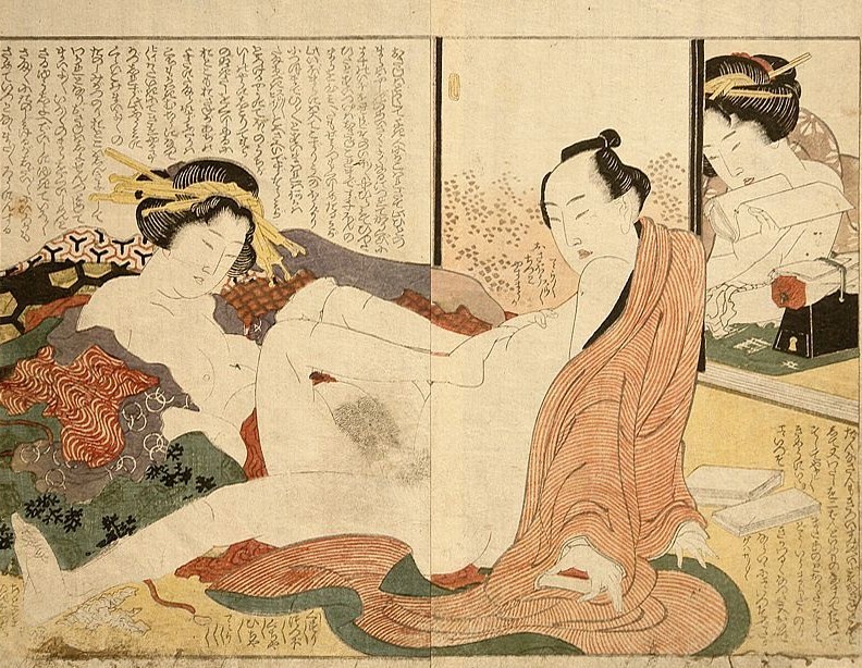 《多情的女人约1821》（Passionate woman 约 1821）｜葛饰北斋 Katsushika Hokusai｜1821