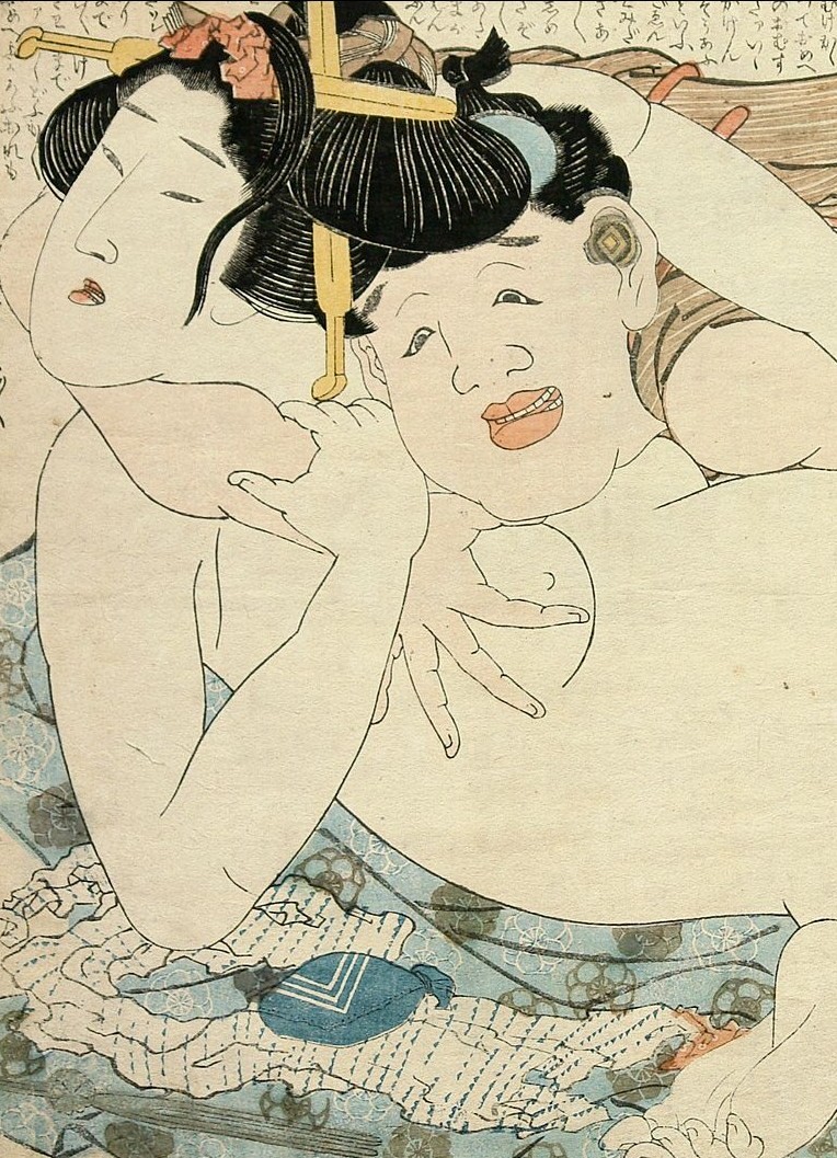 《洗澡片段1》（In the bath fragment 1）｜葛饰北斋 Katsushika Hokusai｜江户时代