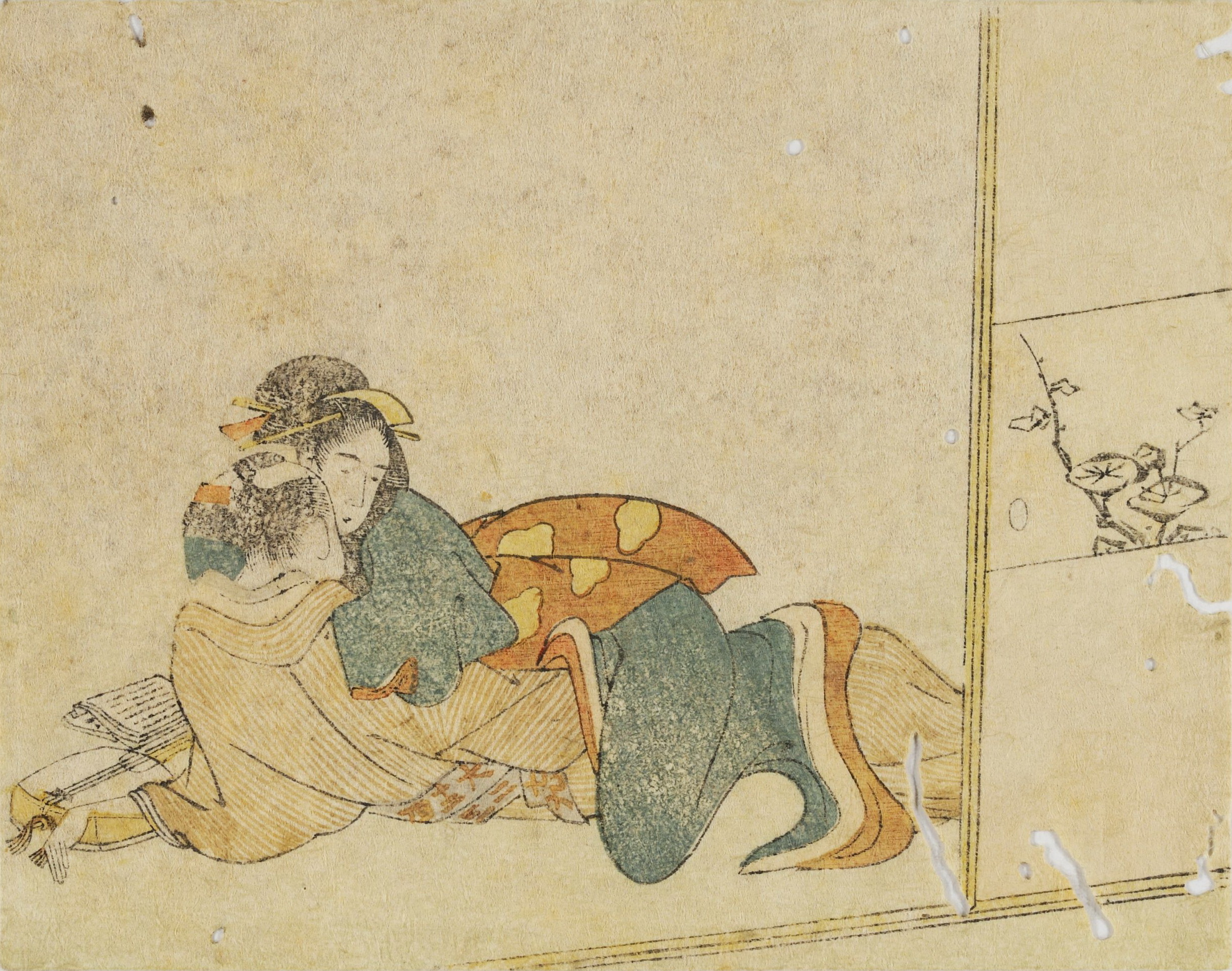 《恋人》（Lovers）｜葛饰北斋 Katsushika Hokusai｜江户时代