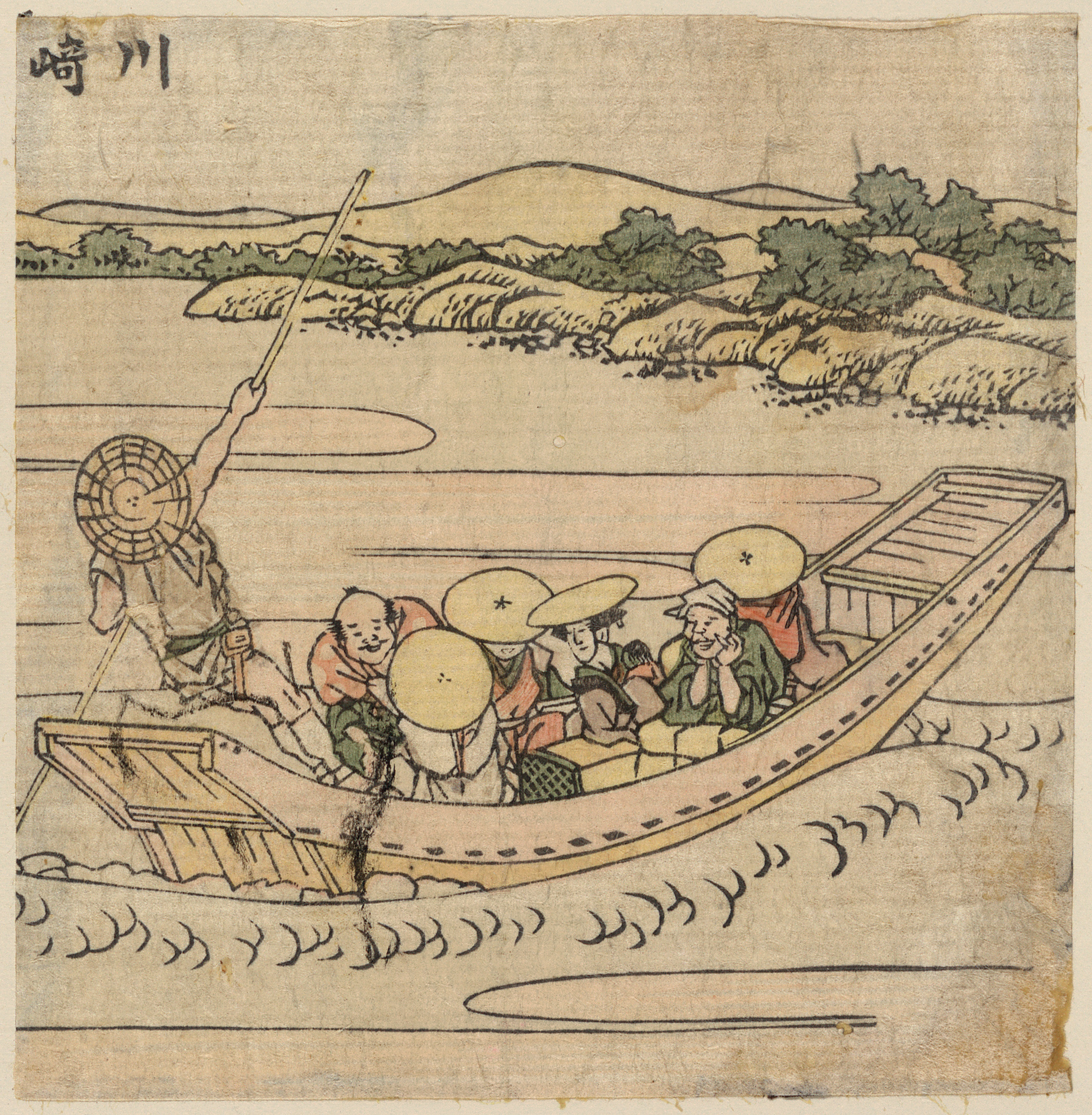 《东海道路。第二站——川崎》（Tokaido Road. 2nd station - Kawasaki）｜葛饰北斋 Katsushika Hokusai｜不明