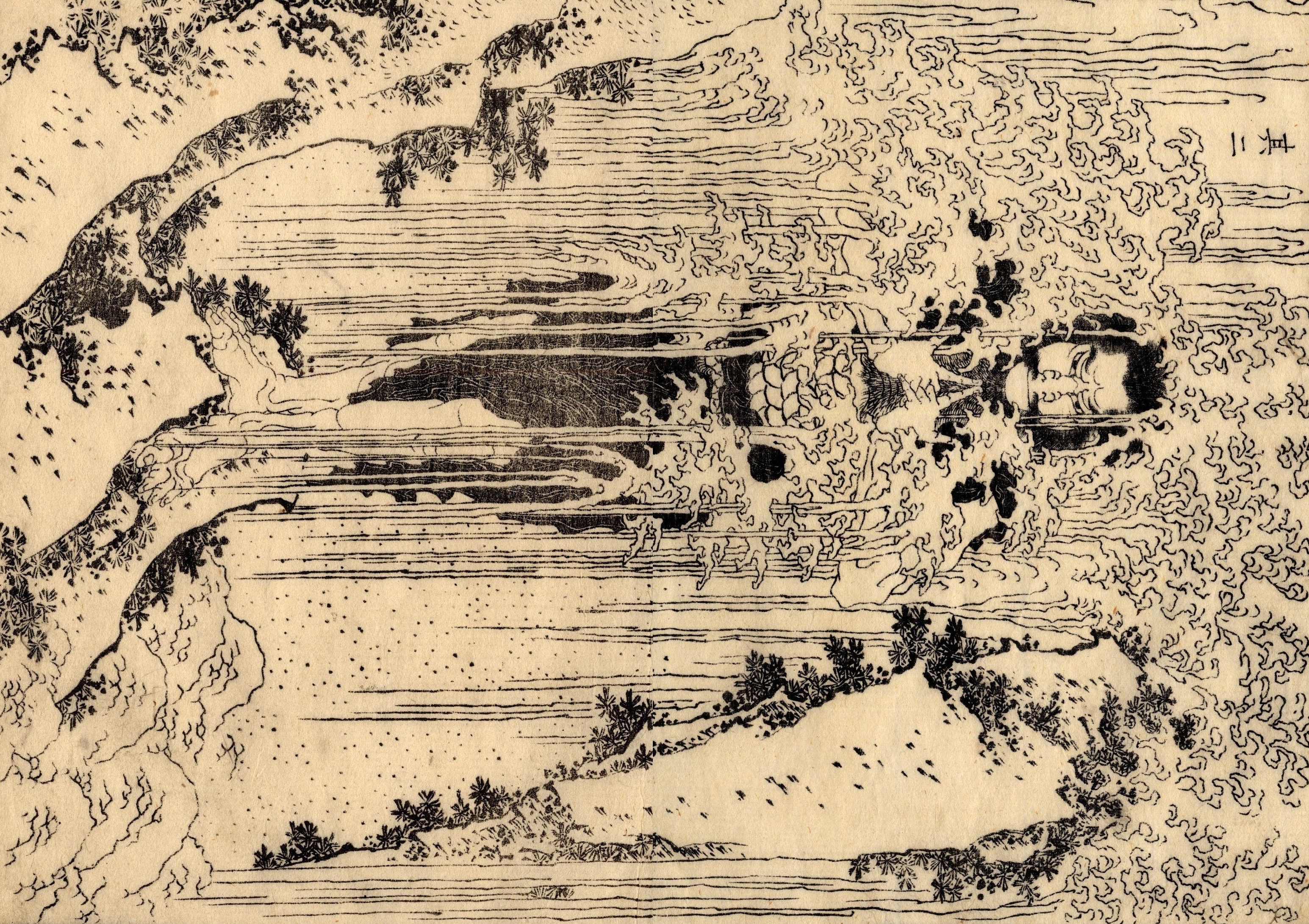 《葛饰北斋武者绘本第025图（版本2）》（Hokusai Warrior Picture Book, Plate 25 (Variant 2)）｜葛饰北斋 Katsushika Hokusai｜1836