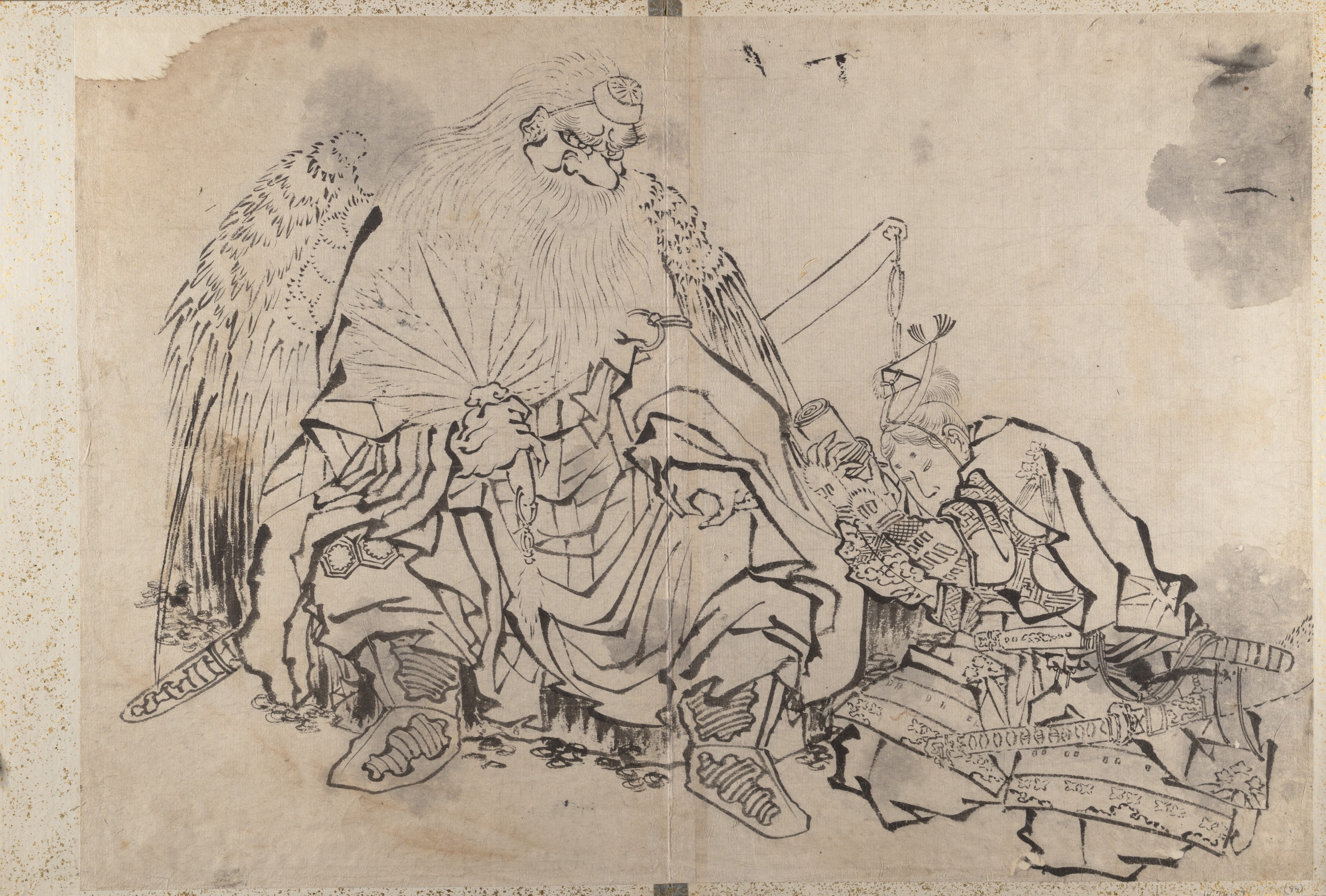 《葛饰北斋及其弟子素描册（DP206904）》（Album of Sketches by Katsushika Hokusai and His Disciples, DP206904）｜葛饰北斋 Katsushika Hokusai｜19世纪