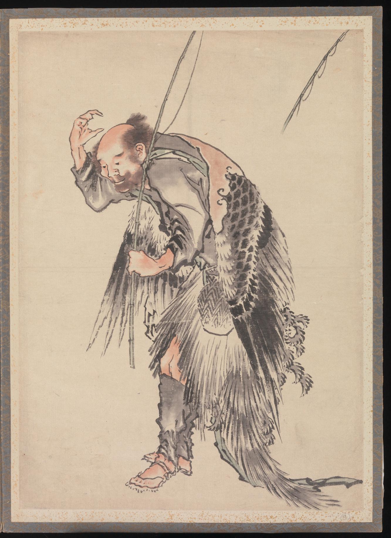 《葛饰北斋及其弟子素描册（DP273192）》（Album of Sketches by Katsushika Hokusai and His Disciples, DP273192）｜葛饰北斋 Katsushika Hokusai｜19世纪
