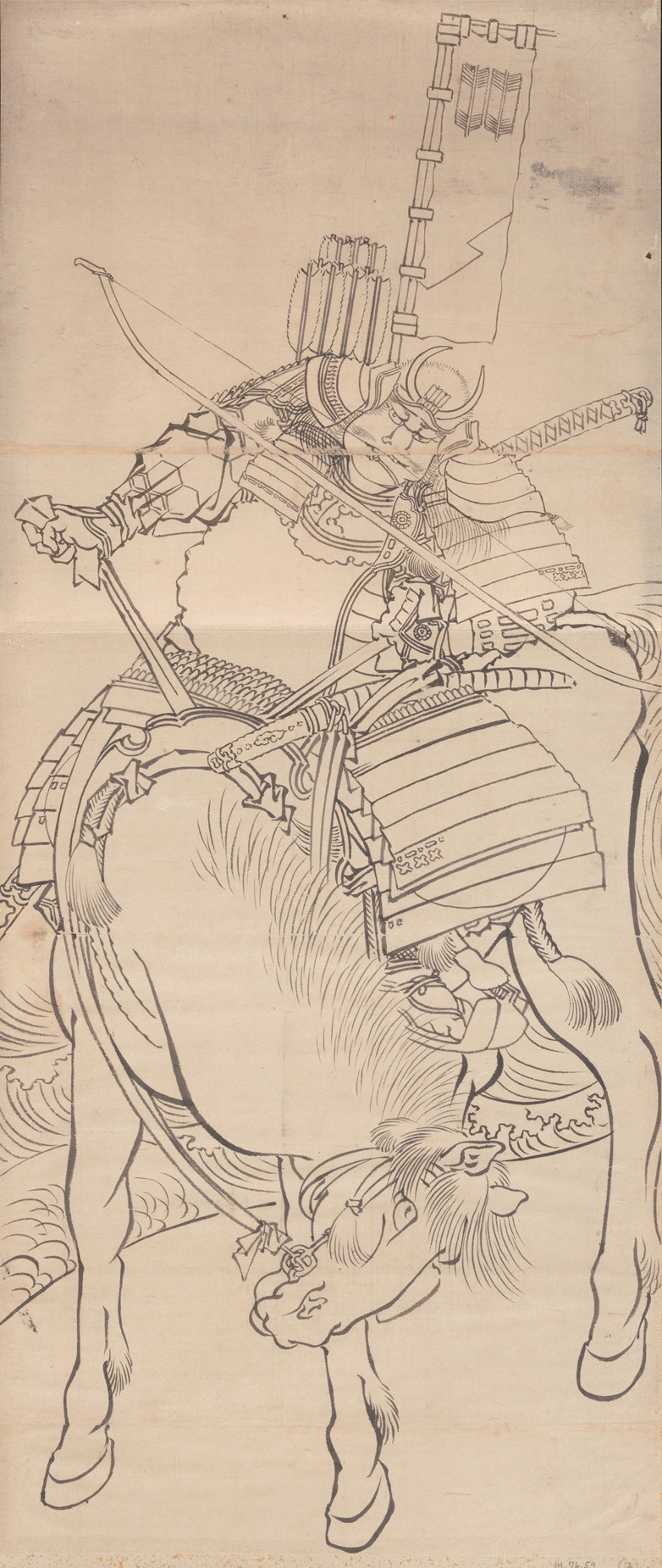 《葛饰北斋及其弟子素描册（DP273195）》（Album of Sketches by Katsushika Hokusai and His Disciples, DP273195）｜葛饰北斋 Katsushika Hokusai｜19世纪