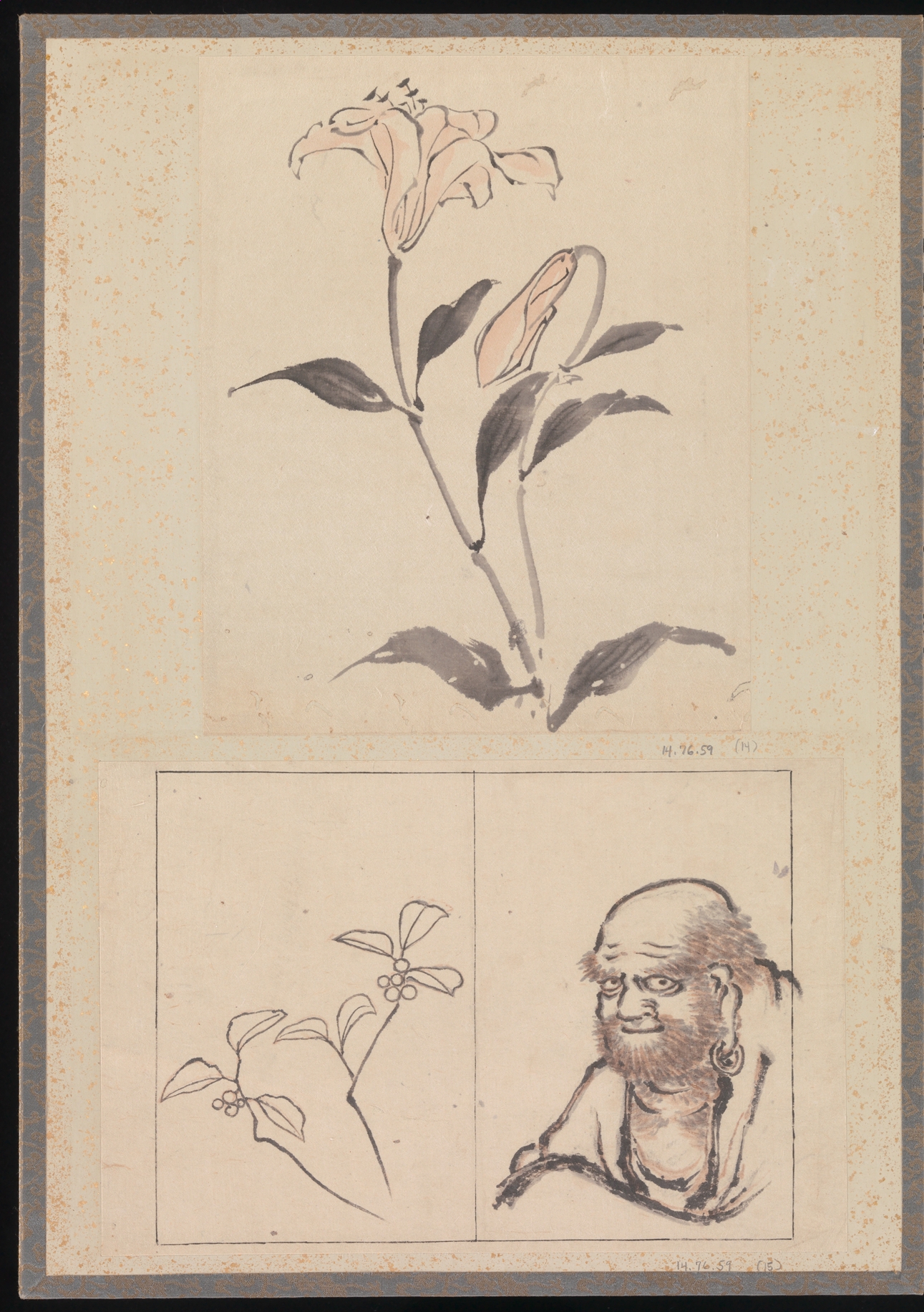 《葛饰北斋及其弟子素描册（DP273197）》（Album of Sketches by Katsushika Hokusai and His Disciples, DP273197）｜葛饰北斋 Katsushika Hokusai｜19世纪