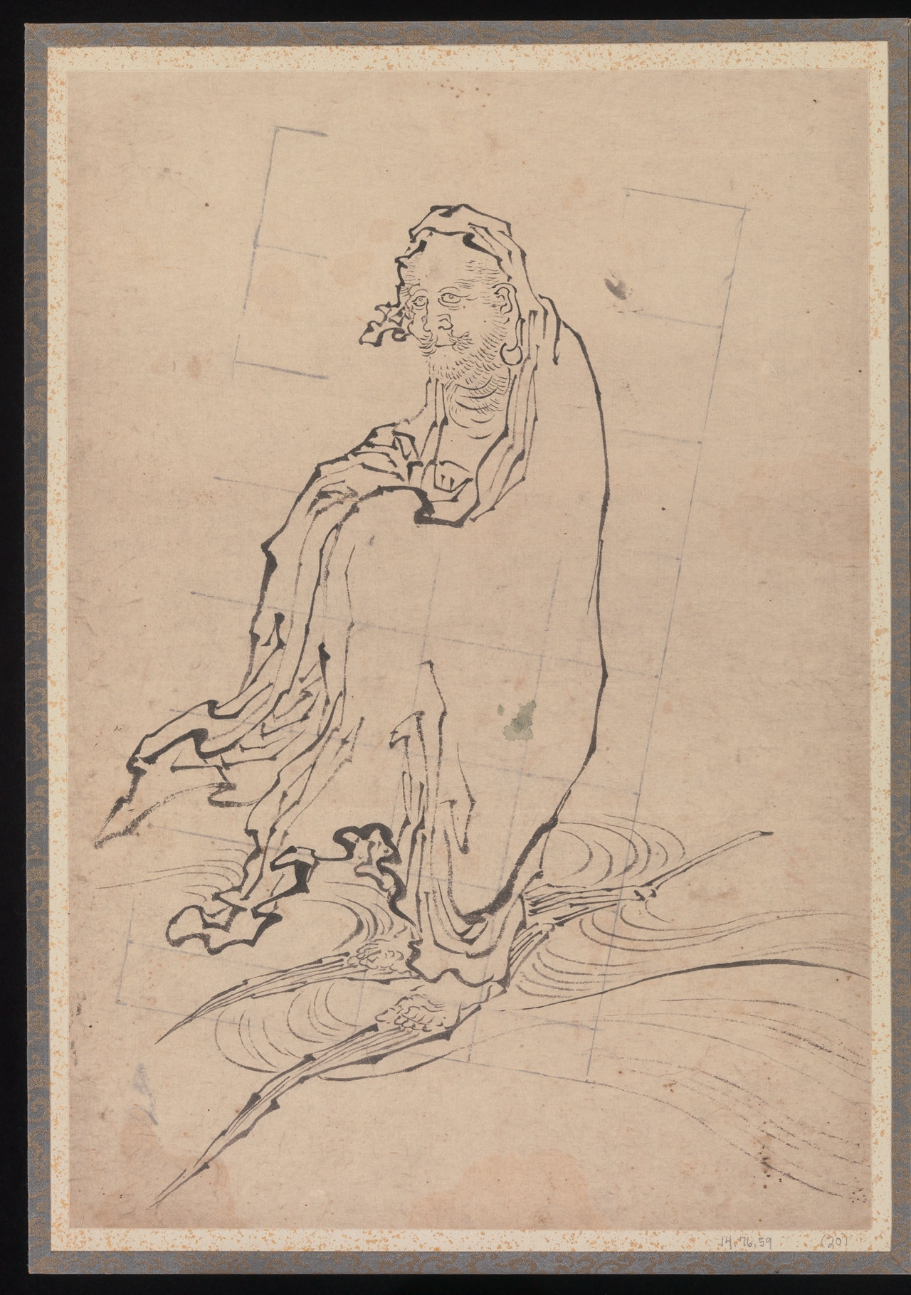 《葛饰北斋及其弟子素描册（DP273203）》（Album of Sketches by Katsushika Hokusai and His Disciples, DP273203）｜葛饰北斋 Katsushika Hokusai｜19世纪