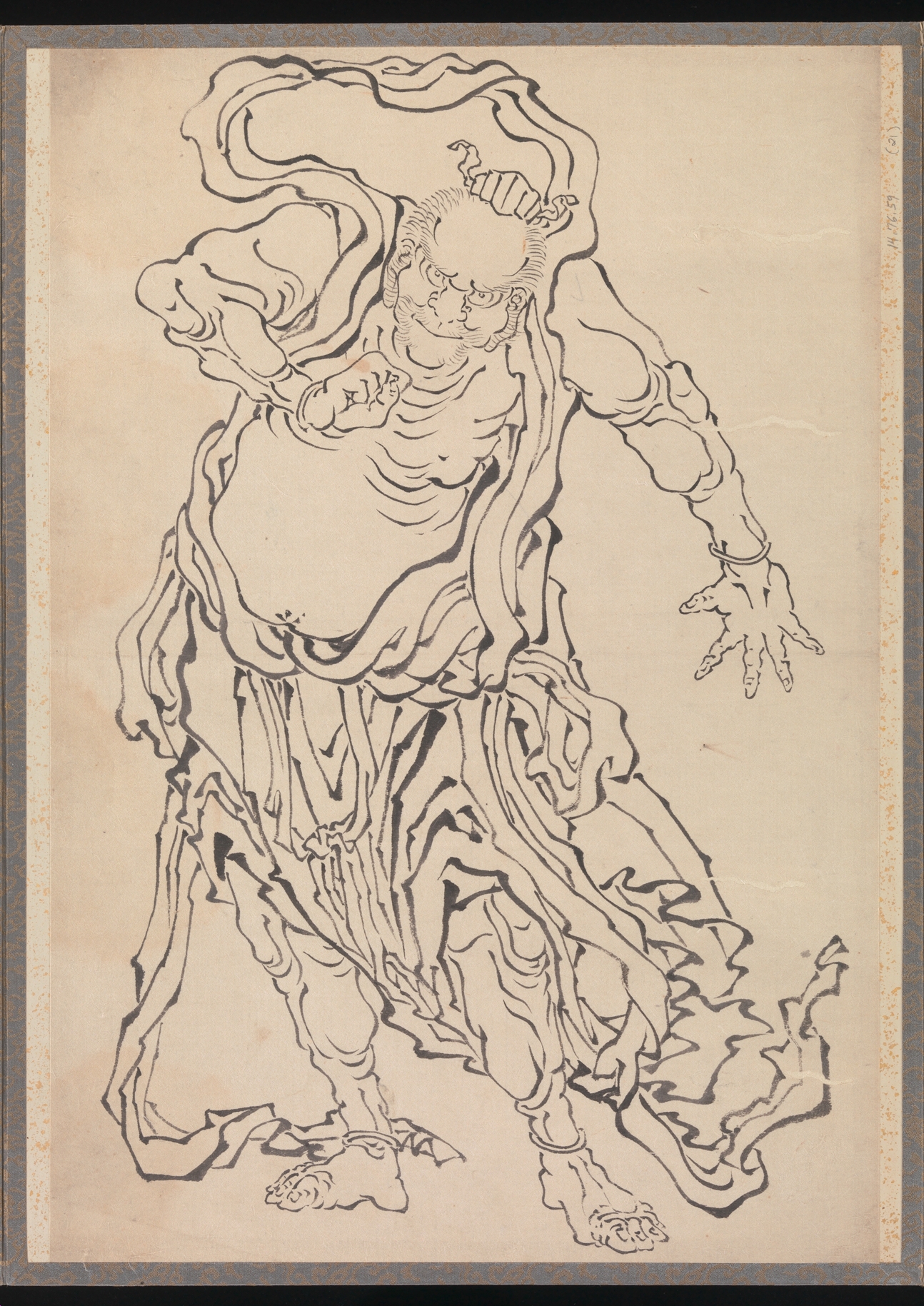《葛饰北斋及其弟子素描册（DP273301）》（Album of Sketches by Katsushika Hokusai and His Disciples, DP273301）｜葛饰北斋 Katsushika Hokusai｜19世纪