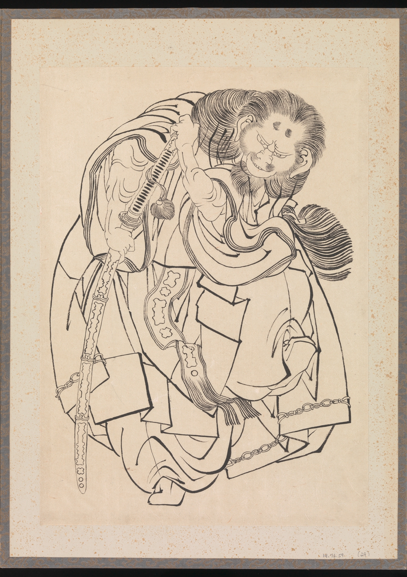 《葛饰北斋及其弟子素描册（DP273309）》（Album of Sketches by Katsushika Hokusai and His Disciples, DP273309）｜葛饰北斋 Katsushika Hokusai｜19世纪