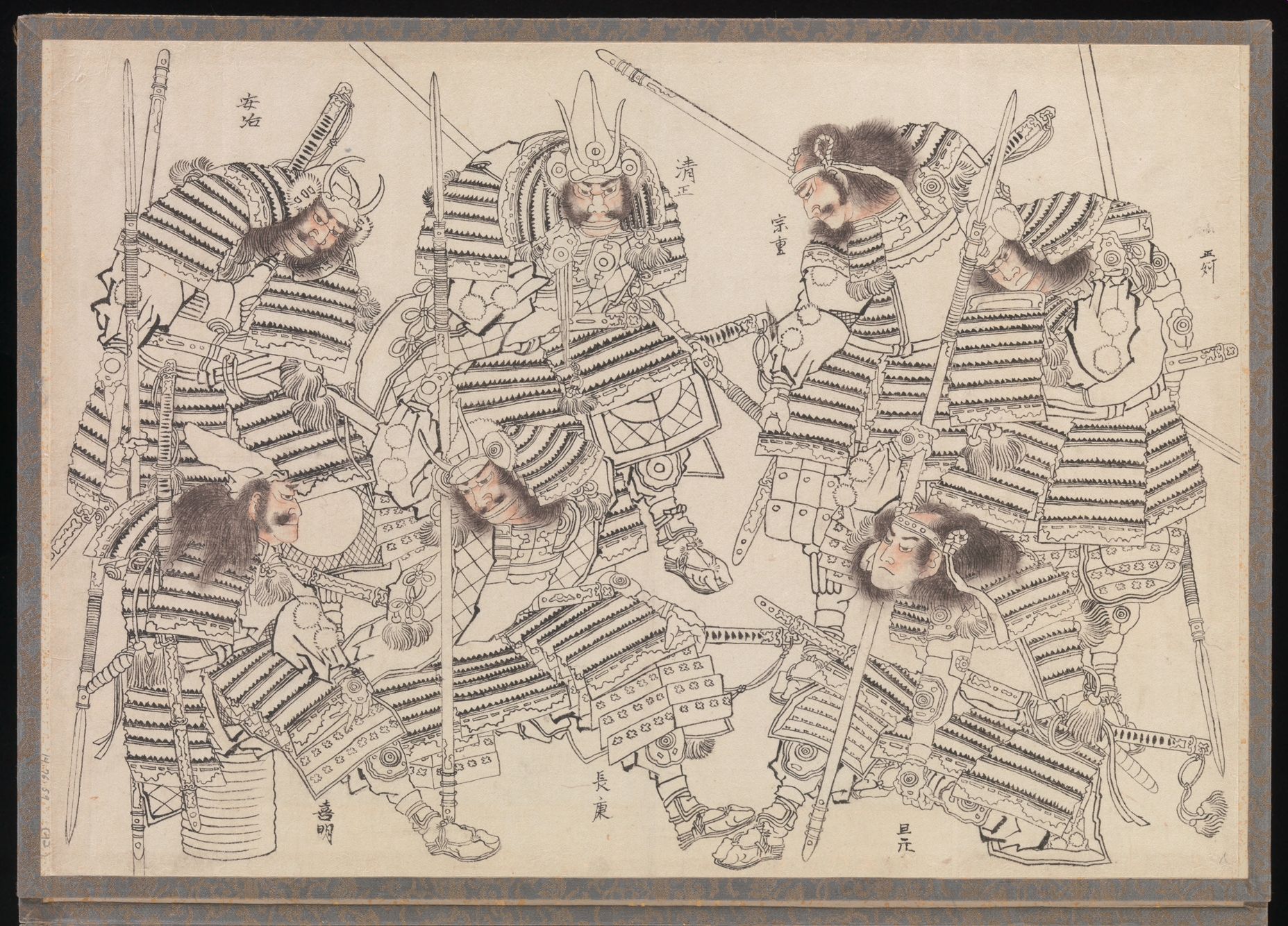《葛饰北斋及其弟子素描册（DP273482）》（Album of Sketches by Katsushika Hokusai and His Disciples, DP273482）｜葛饰北斋 Katsushika Hokusai｜19世纪