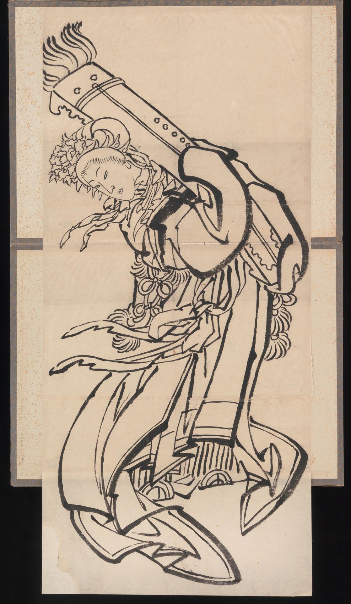 《葛饰北斋及其弟子素描册（DP273489）》（Album of Sketches by Katsushika Hokusai and His Disciples, DP273489）｜葛饰北斋 Katsushika Hokusai｜19世纪