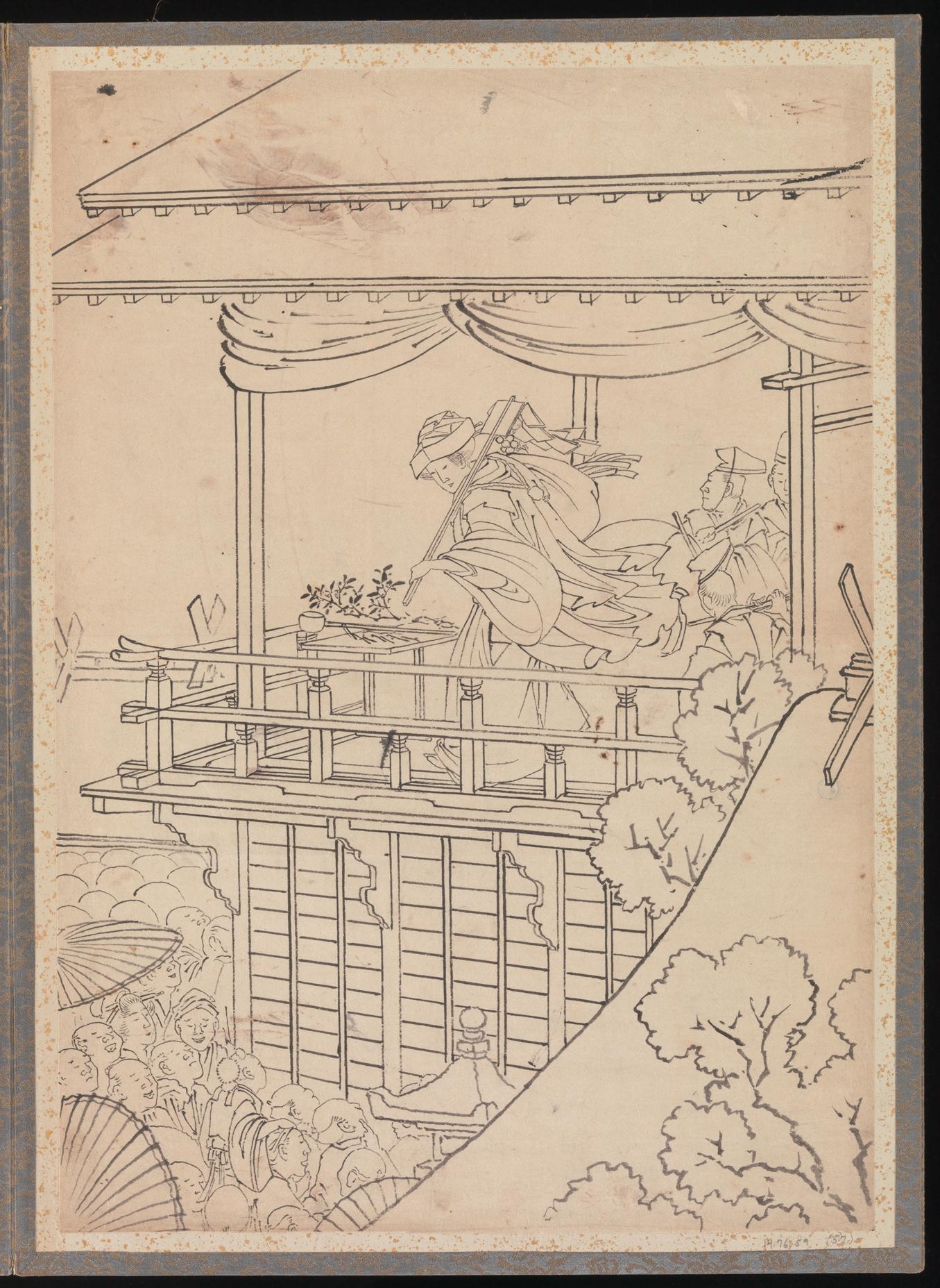 《葛饰北斋及其弟子素描册（DP273497）》（Album of Sketches by Katsushika Hokusai and His Disciples, DP273497）｜葛饰北斋 Katsushika Hokusai｜19世纪