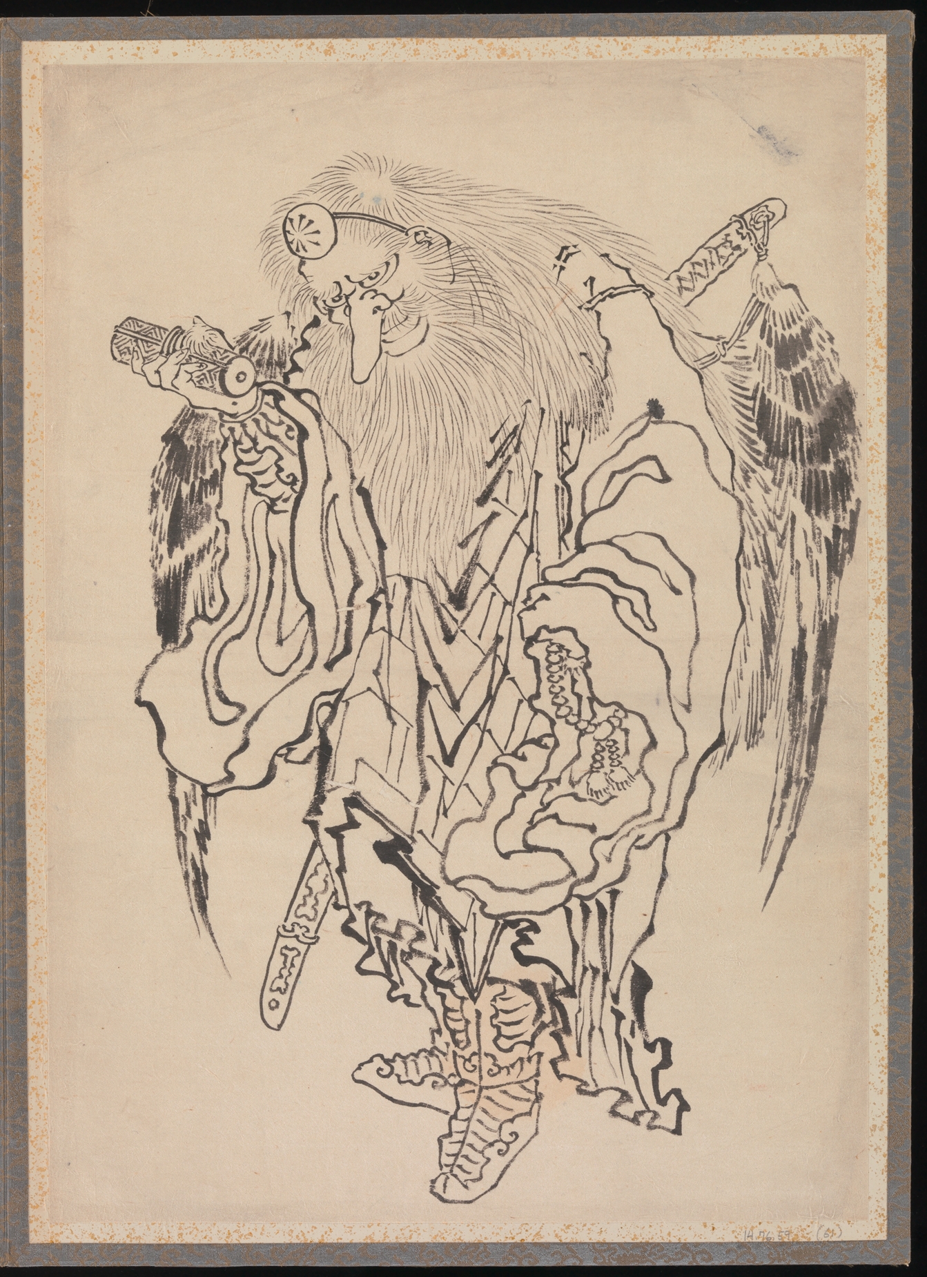 《葛饰北斋及其弟子素描册（DP273501）》（Album of Sketches by Katsushika Hokusai and His Disciples, DP273501）｜葛饰北斋 Katsushika Hokusai｜19世纪