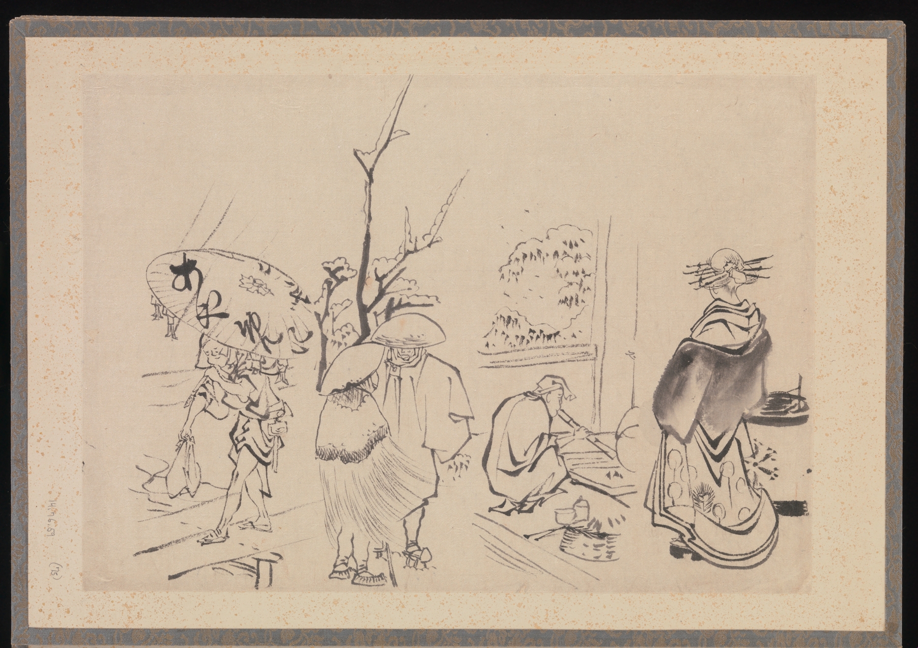 《葛饰北斋及其弟子素描册（DP273516）》（Album of Sketches by Katsushika Hokusai and His Disciples, DP273516）｜葛饰北斋 Katsushika Hokusai｜19世纪