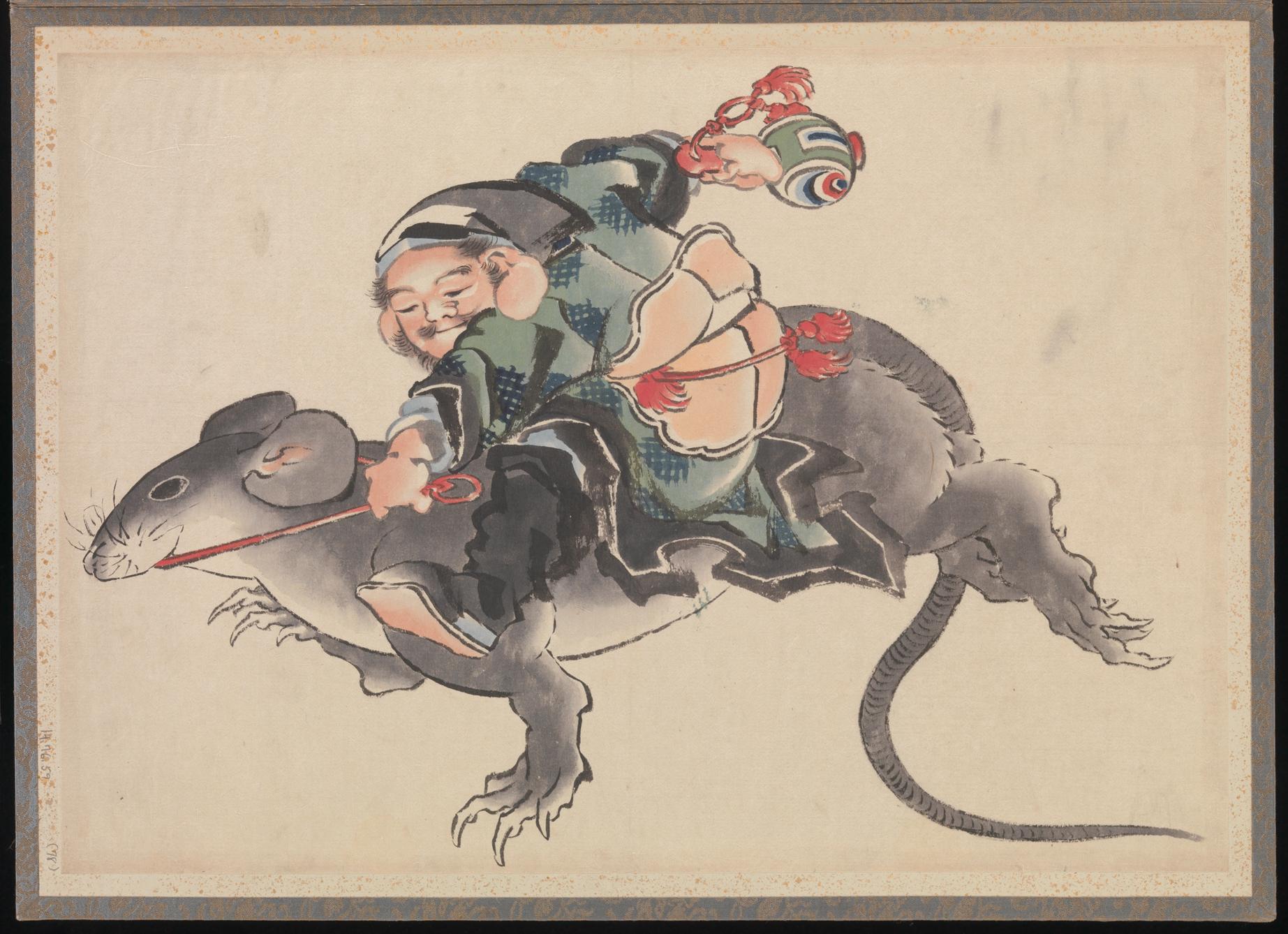 《葛饰北斋及其弟子素描册（DP273519）》（Album of Sketches by Katsushika Hokusai and His Disciples, DP273519）｜葛饰北斋 Katsushika Hokusai｜19世纪