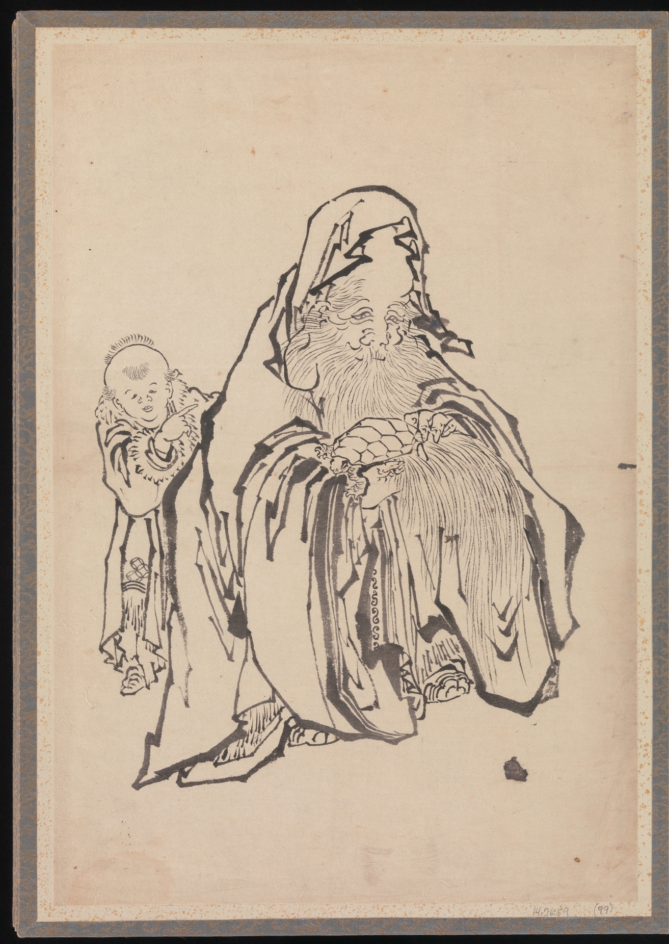 《葛饰北斋及其弟子素描册（DP273520）》（Album of Sketches by Katsushika Hokusai and His Disciples, DP273520）｜葛饰北斋 Katsushika Hokusai｜19世纪