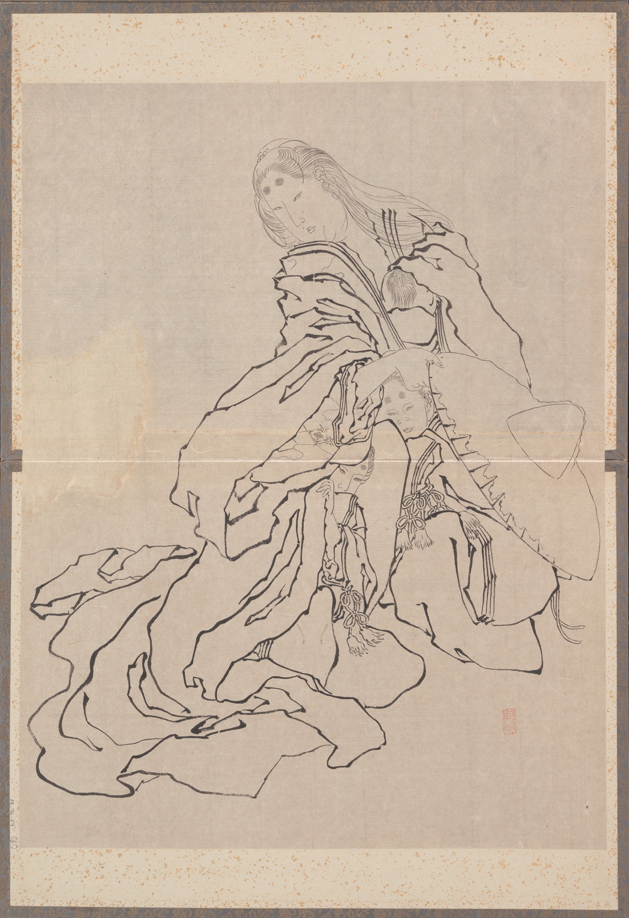 《葛饰北斋及其弟子素描册（DP273531）》（Album of Sketches by Katsushika Hokusai and His Disciples, DP273531）｜葛饰北斋 Katsushika Hokusai｜19世纪