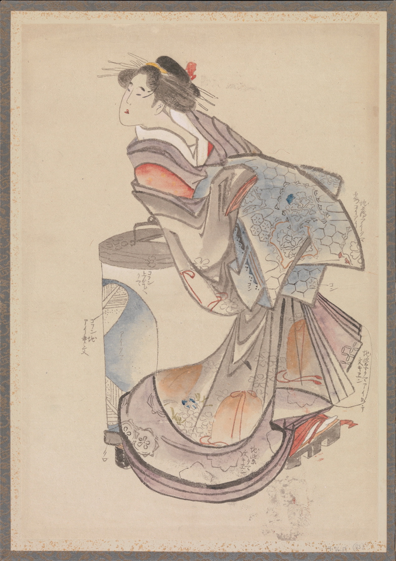 《葛饰北斋及其弟子素描册（DP273544）》（Album of Sketches by Katsushika Hokusai and His Disciples, DP273544）｜葛饰北斋 Katsushika Hokusai｜19世纪